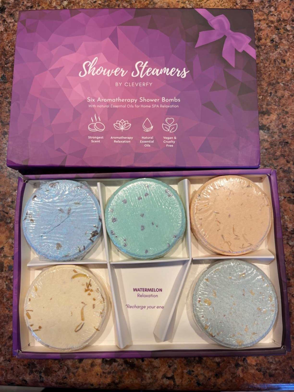 Cleverfy Shower Steamers Aromatherapy Gifts for Women and Men, 6 Tablets customer photo 1