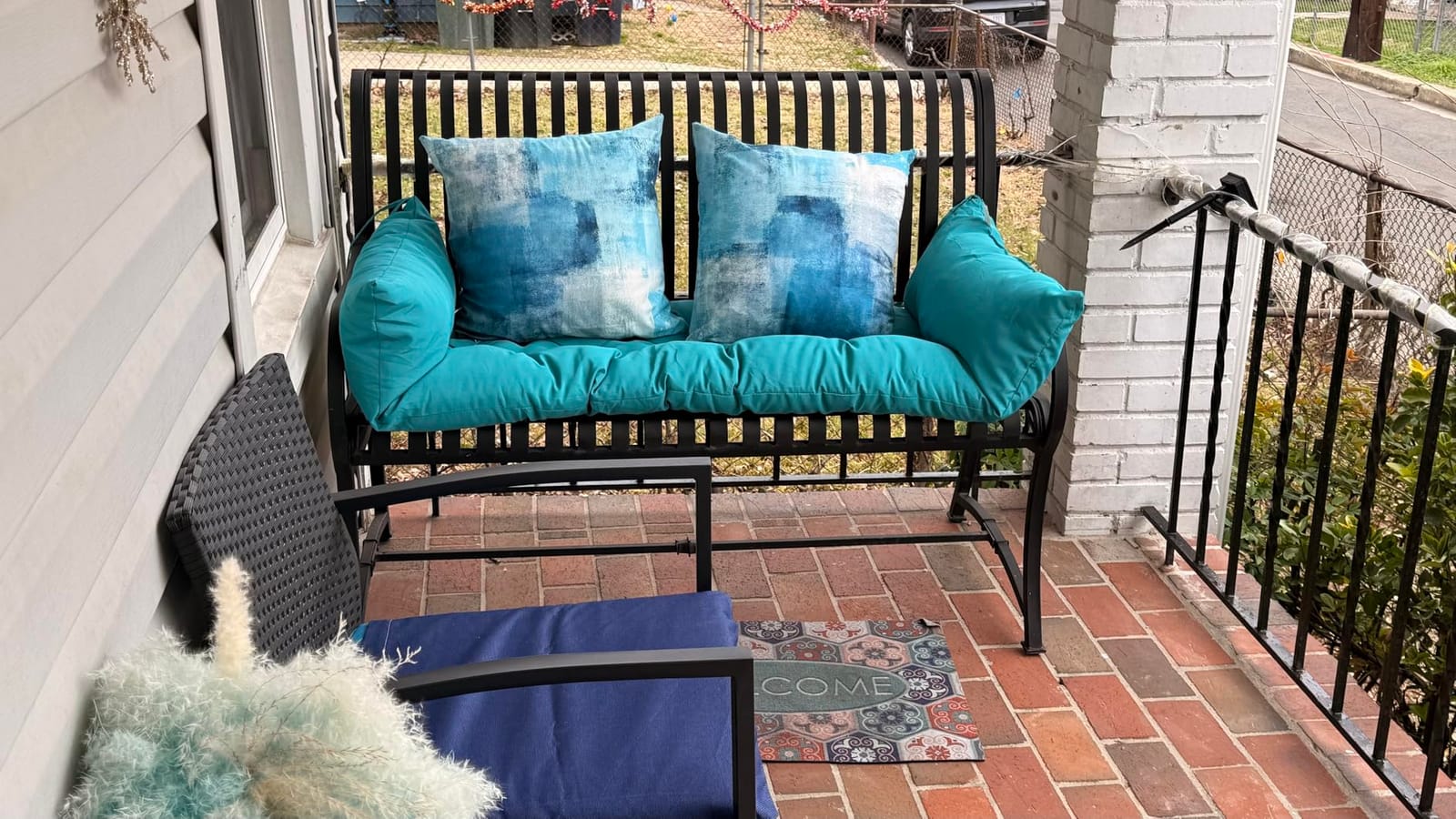 Throw Pillow Covers for Couch, 18x18 Inch, 2 Pack, Turquoise customer photo 1