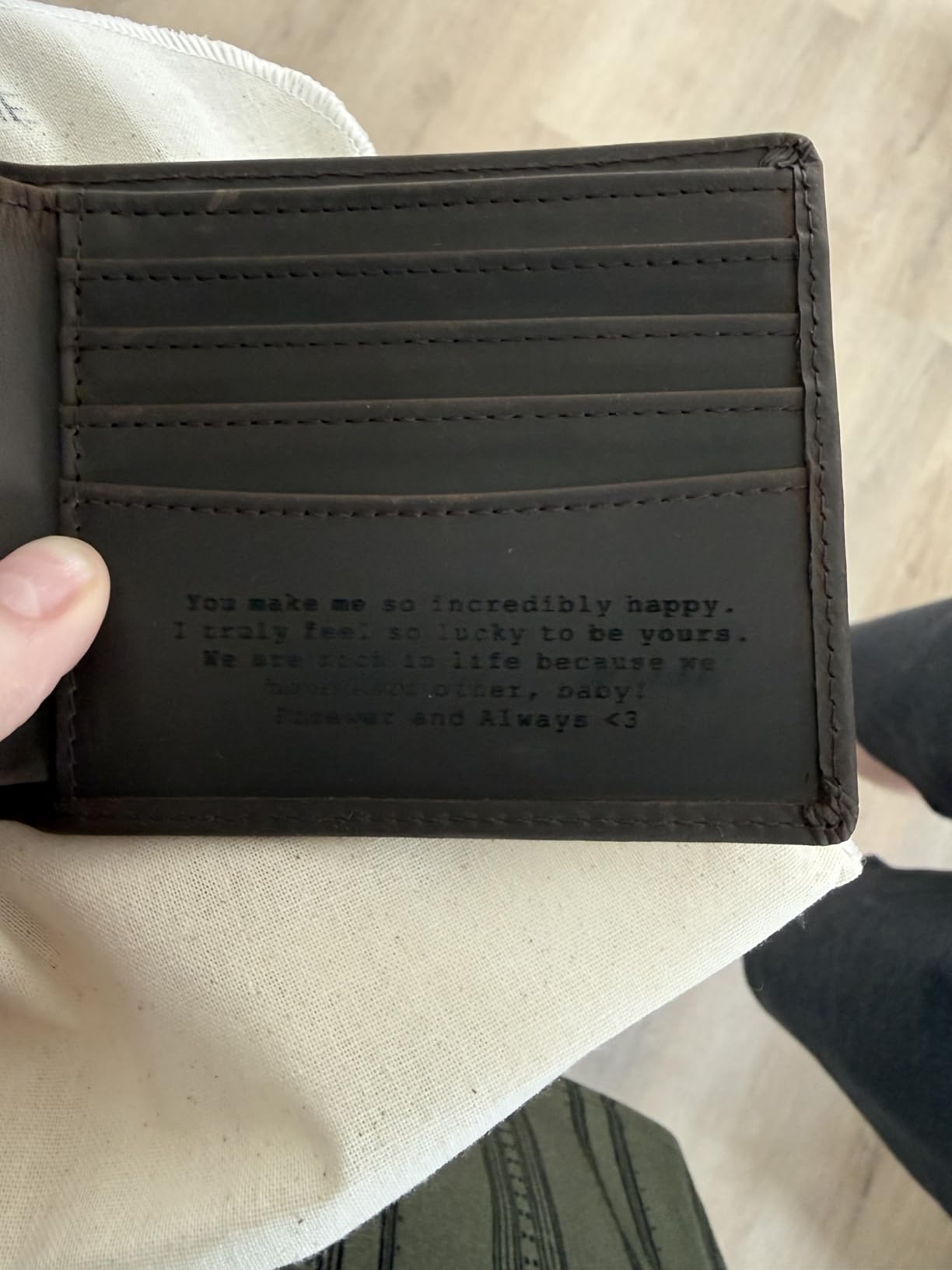 Top Grain Leather Wallet for Men | RFID Blocking | Extra Capacity Bifold Wallet with 2 ID Windows | Ultra Strong Stitching | Slim Billfold with 8 Card Slots | Gift for Him customer photo 2