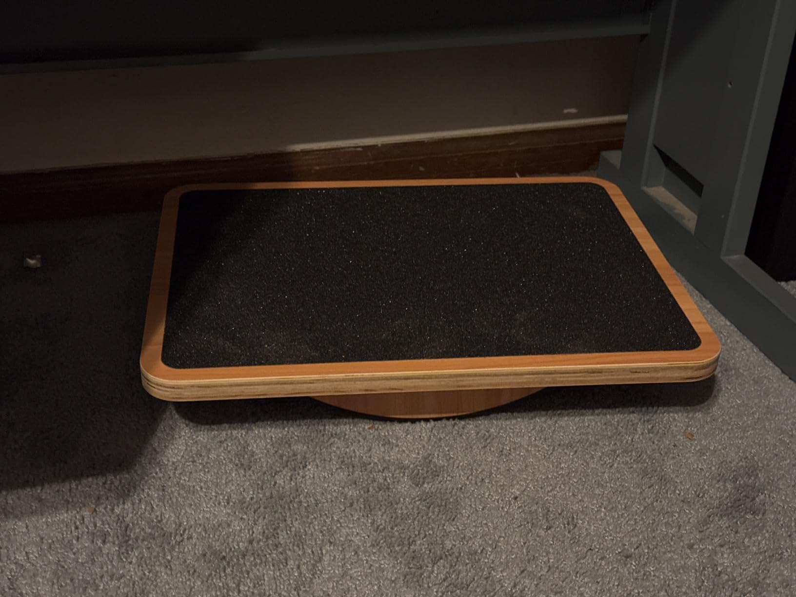 StrongTek Under Desk Footrest, Wooden Rocking Foot Rest, 350lbs, Non-Slip customer photo 1