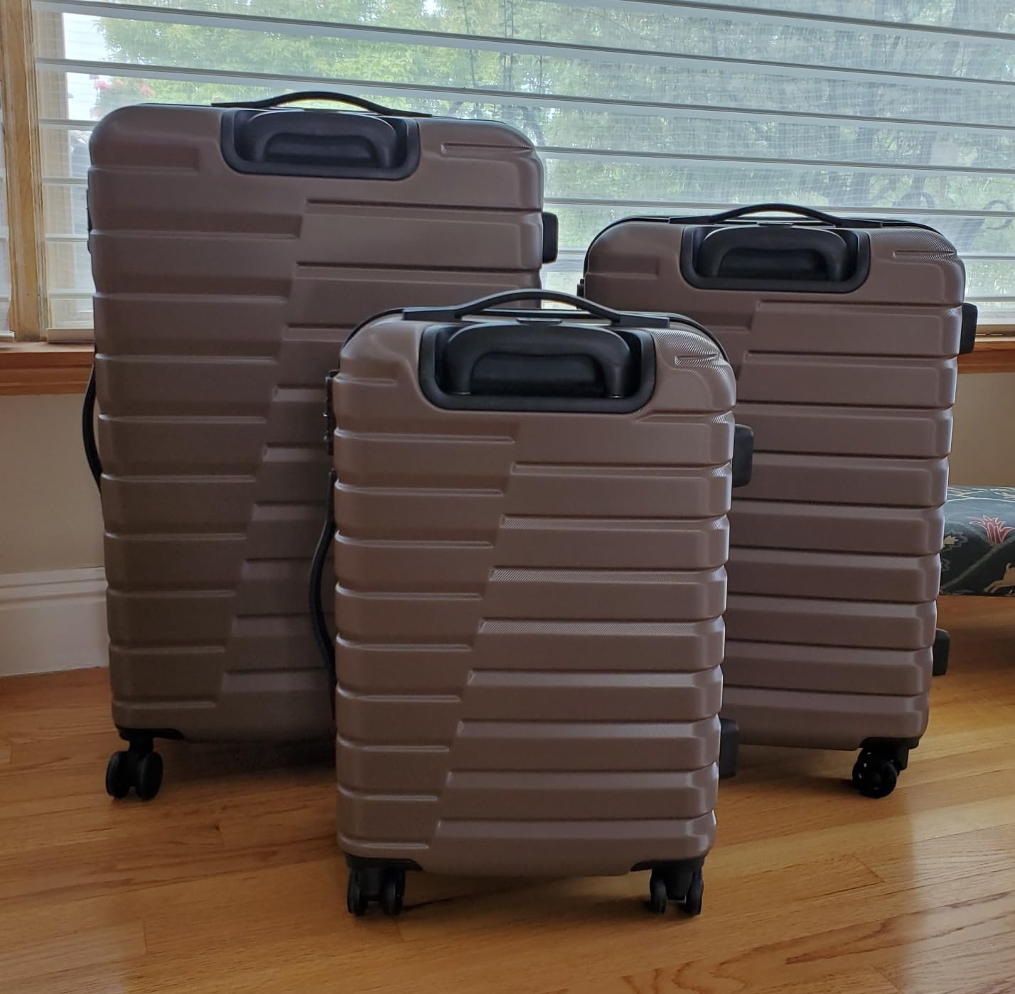 Coolife Lightweight Luggage with TSA Lock,3 Piece Set Teal Blue customer photo 2