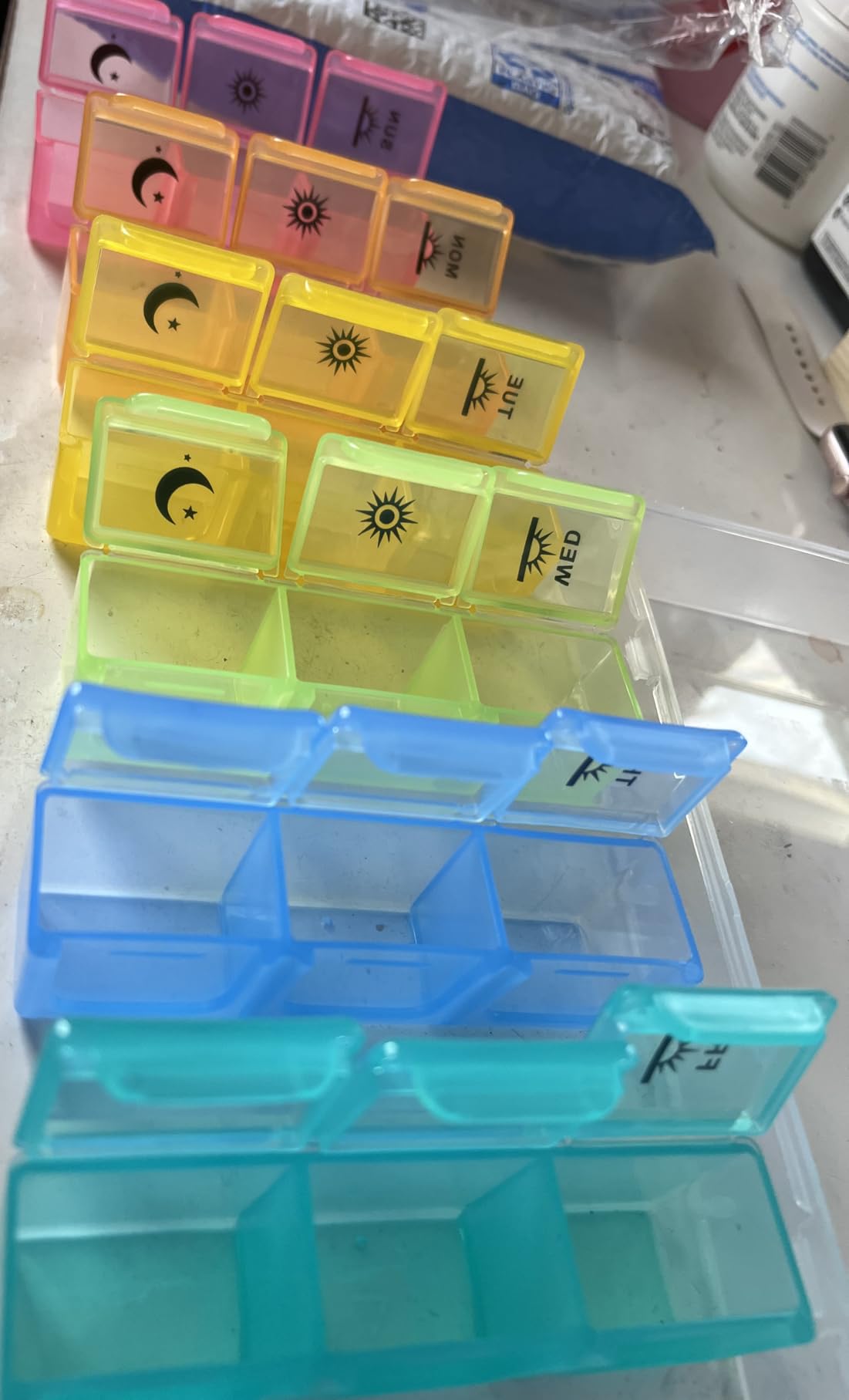 Weekly Pill Organizer, 3-Times-A-Day 7 Day Pill Box customer photo 2