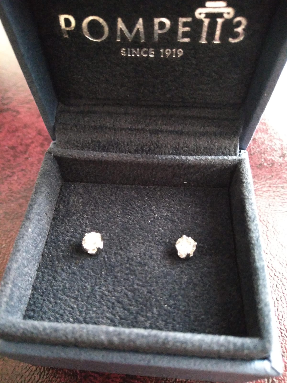 Pompeii 1/2Ct Round Brilliant Cut Diamond Stud Earrings in 14K Gold Classic customer photo 1