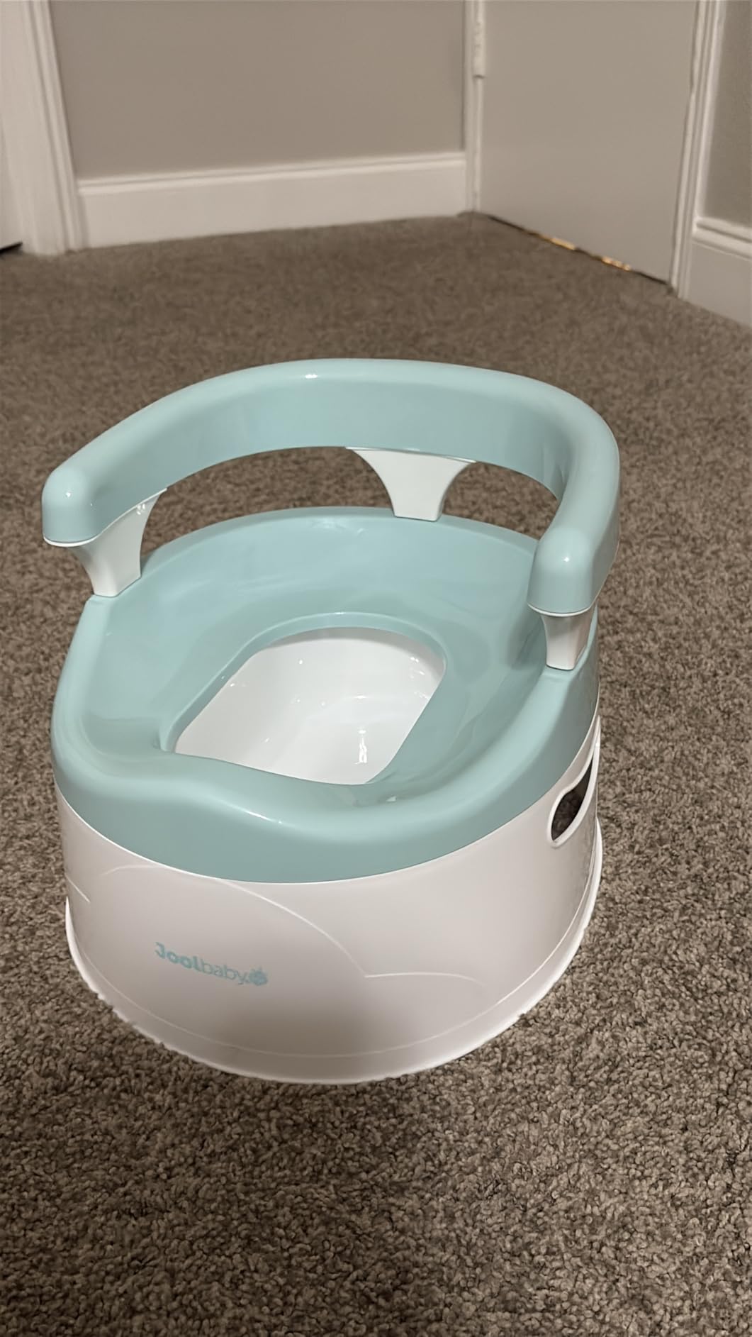 Jool Baby Potty Chair for Toddler Toilet Training - Splash Guard & Back Support (Aqua) customer photo 2