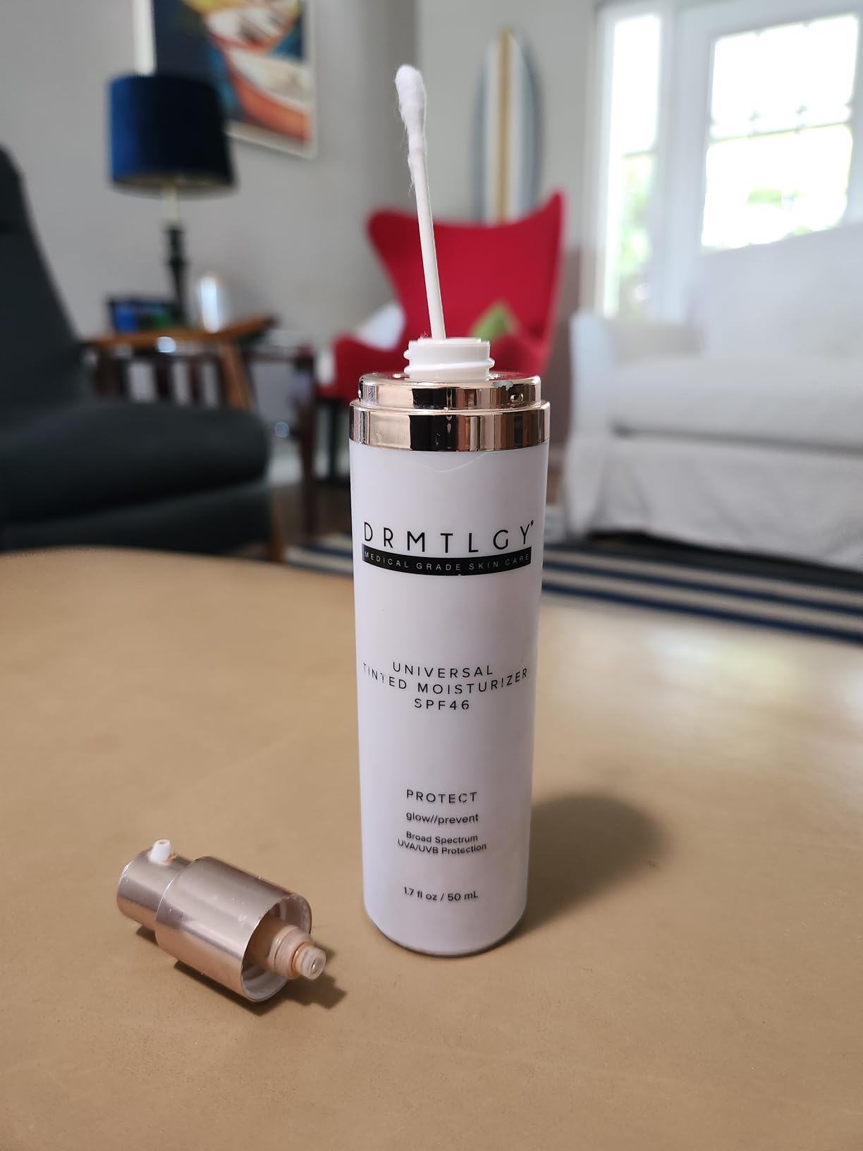 DRMTLGY Universal Tinted Moisturizer SPF 46, Dewy Tinted Sunscreen customer photo 1