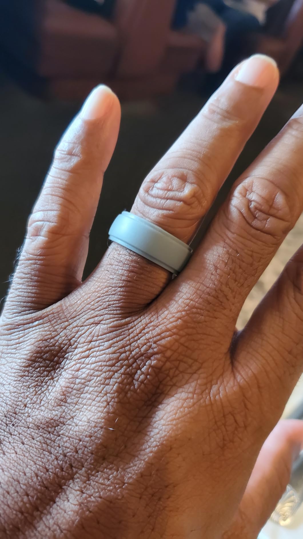 ThunderFit Men's Silicone Rings, Breathable Rubber Bands, 10mm Wide customer photo 1