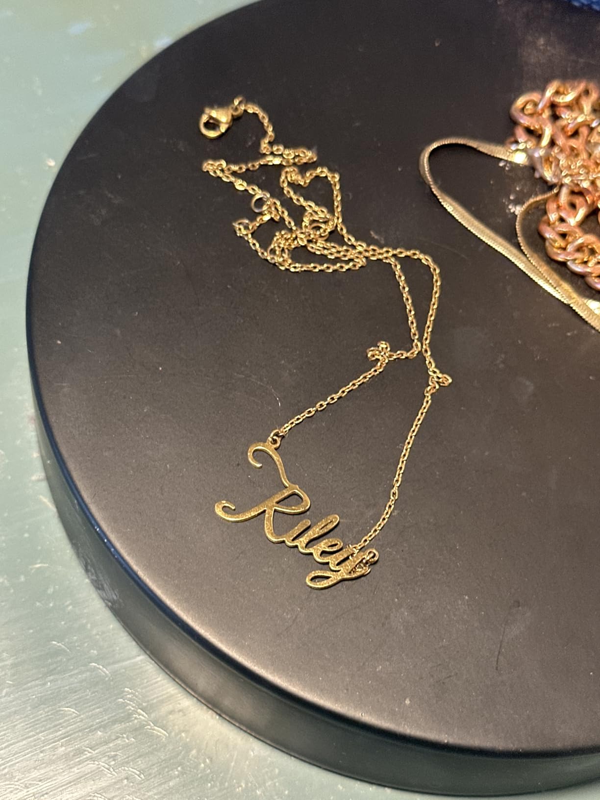 TinyName Custom Name Necklace Personalized 18K Gold Plated Nameplate Customized Jewelry Gift for Women customer photo 1
