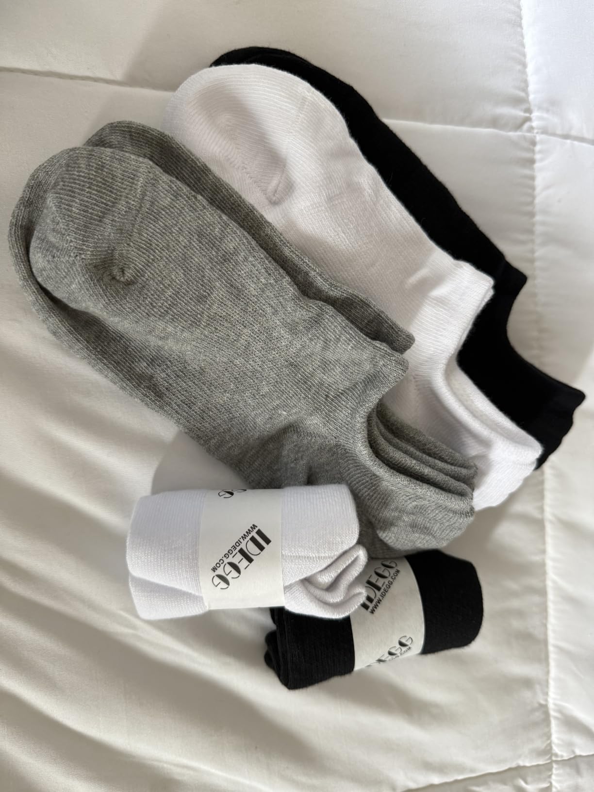 IDEGG Women & Men No Show Low Cut Anti‑Slip Casual Sports Running Socks customer photo 2