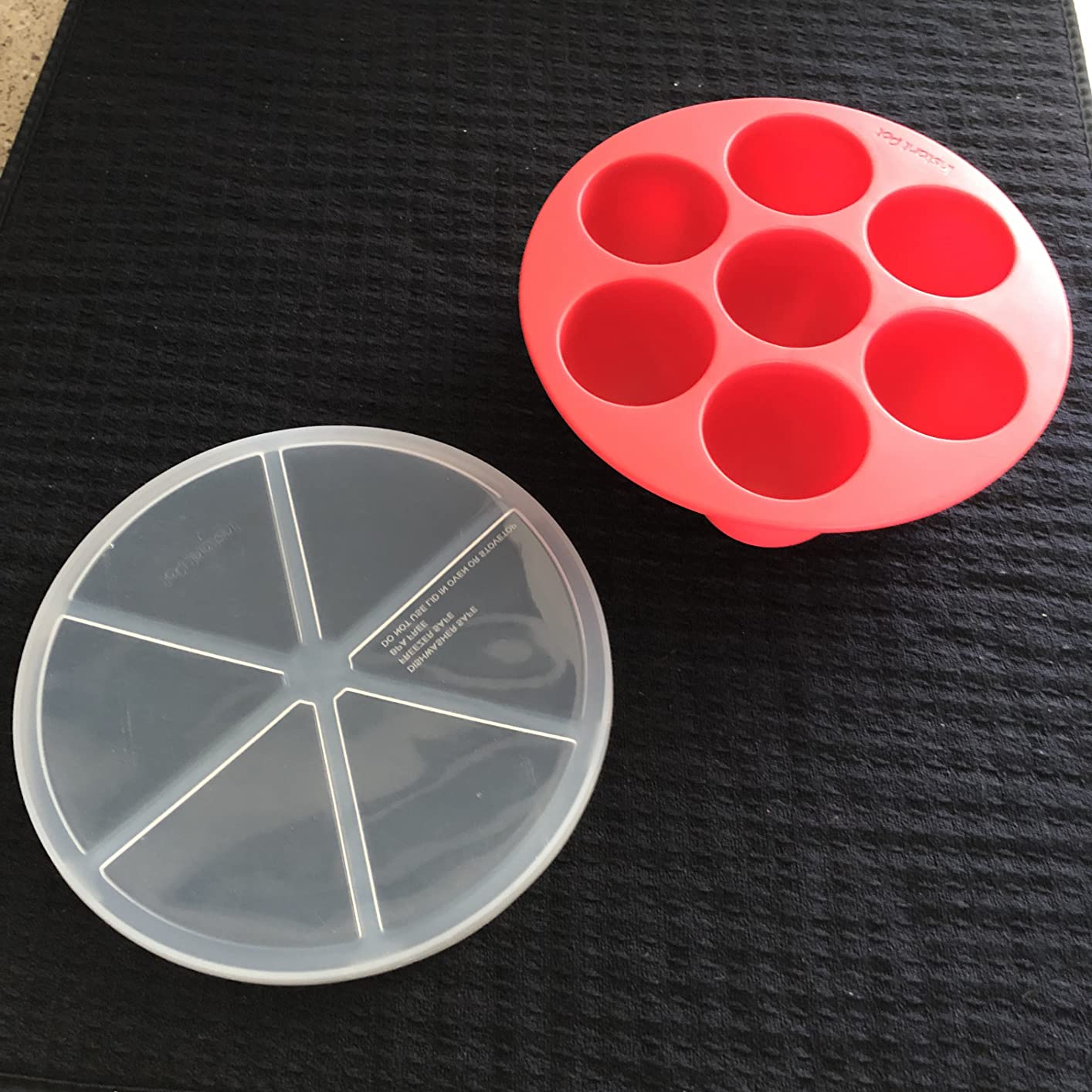 Instant Pot Official Silicone Egg Bites Pan with Lid - Compatible with 6 Qt., 8 Qt. Cookers - Ideal for Egg Bites, Muffins, Baby Food, and More - BPA-Free, Non-Stick, and Heat Resistant to 450°F customer photo 1