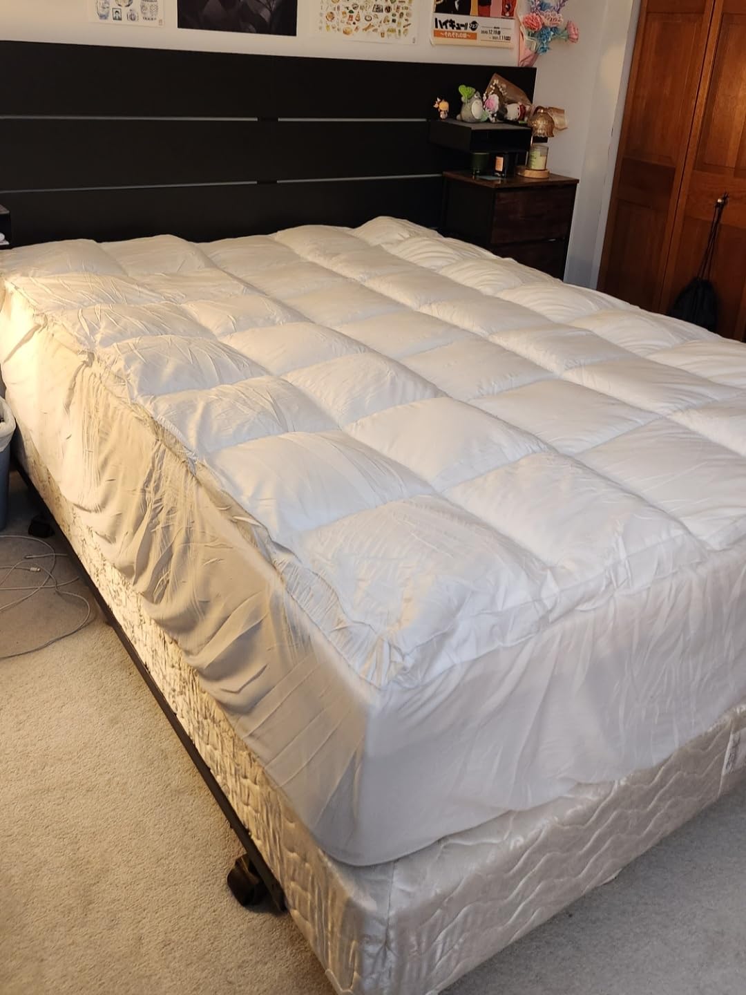 COONP Queen Mattress Topper, Cotton Extra Thick Pillow Top Mattress Pad customer photo 1