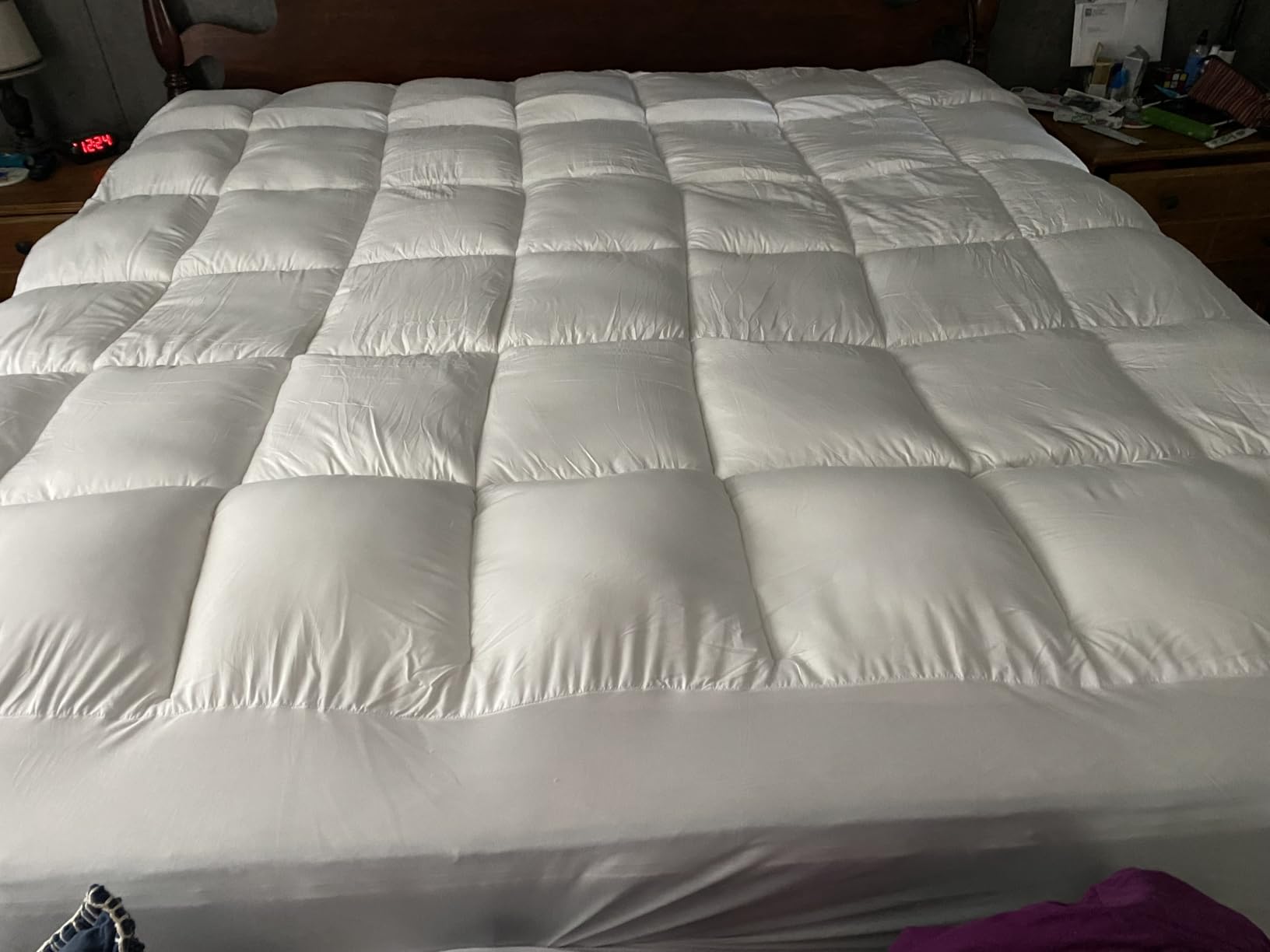 COONP Queen Mattress Topper, Cotton Extra Thick Pillow Top Mattress Pad customer photo 2