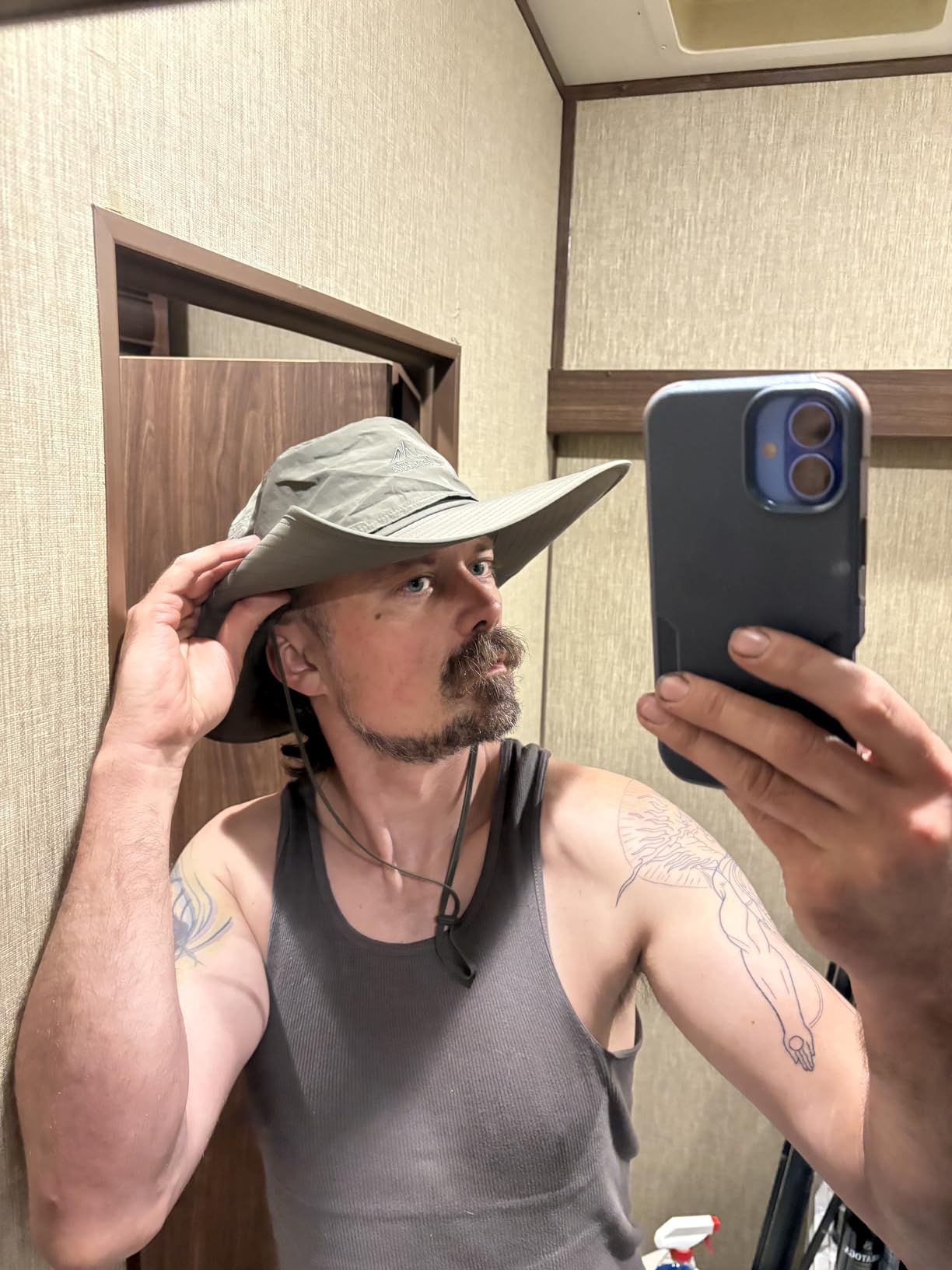 Cooltto L/XL/XXL Wide Brim Sun Hat UPF 50+ UV Protection Boonie Hat customer photo 1