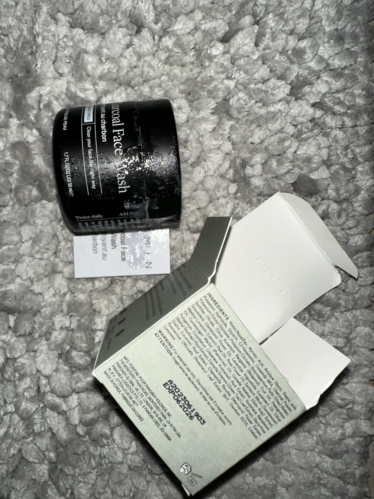 Lumin Charcoal Face Wash for Men | Daily Detox & Pore Cleansing | 3.4oz customer photo 1