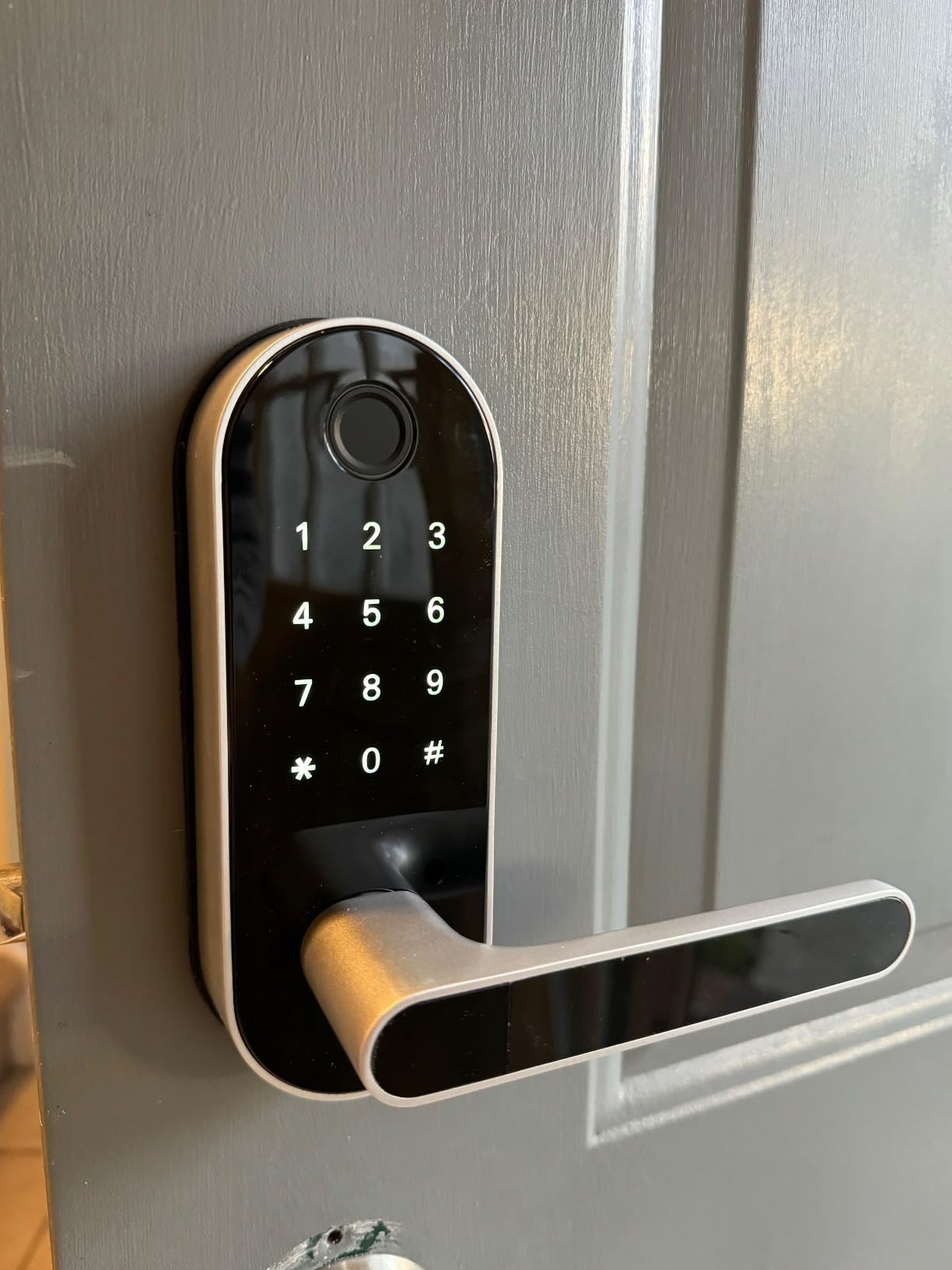 Fingerprint Smart Door Lock with Handle & Keypad – No More Lost Keys, Keyless Entry & Remote Access for Home, Kids, Airbnb & Rental Property, DIY Install, Alexa & Google Compatible customer photo 2