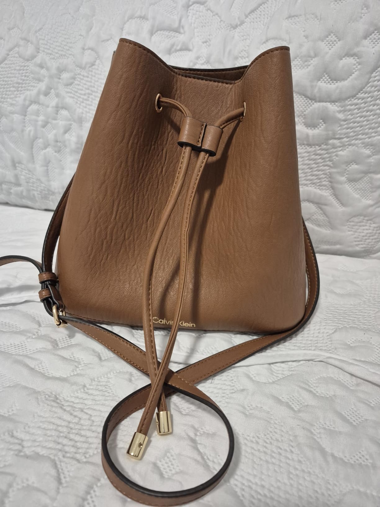 Calvin Klein Women's Gabrianna Novelty Bucket Shoulder Bag customer photo 1