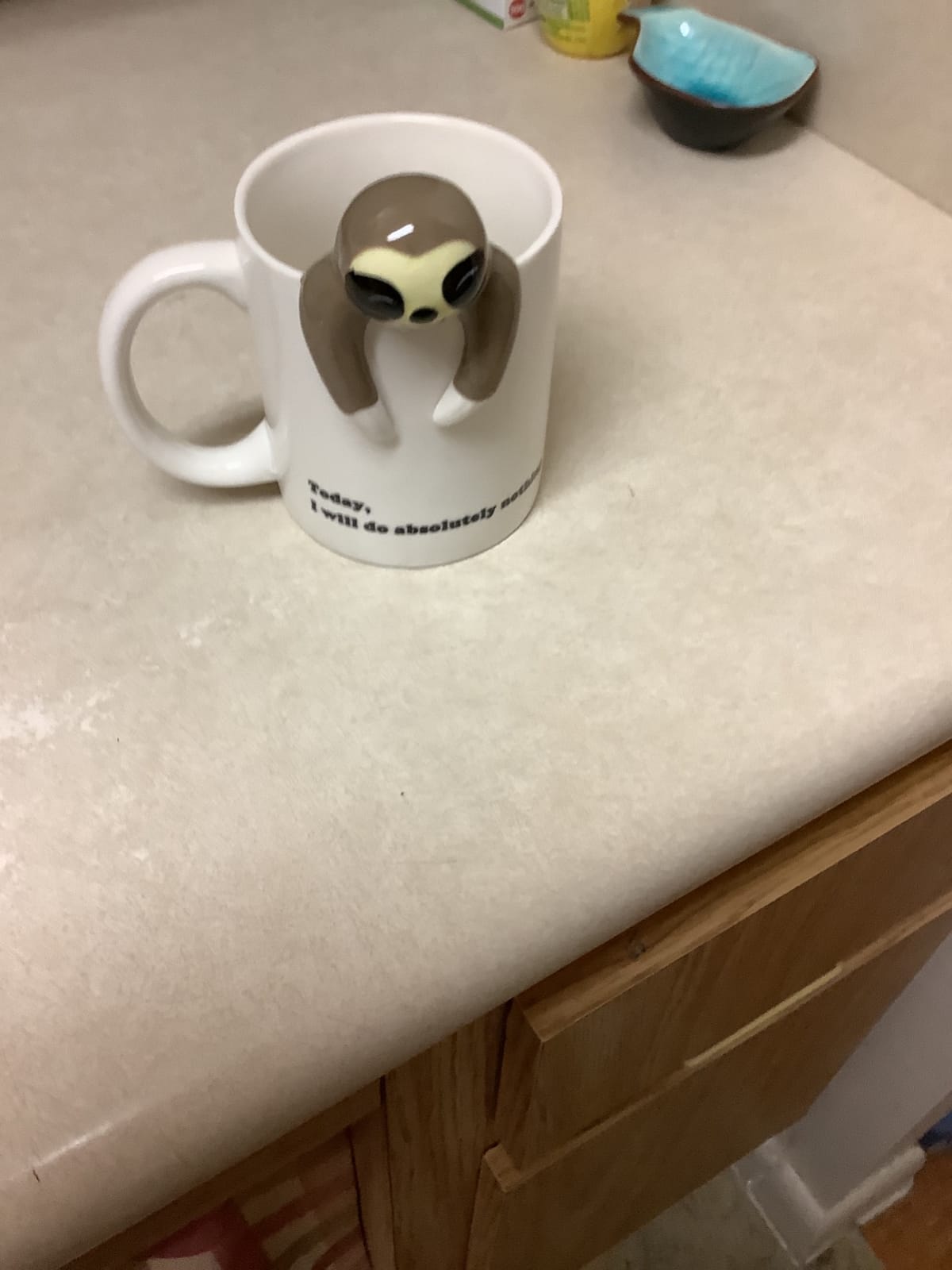 Decodyne Funny Sloth Coffee Mug - Cute Sloth Gifts For Coworkers Women & Men - White Elephant Gifts for Adults, Funny Office Present customer photo 1