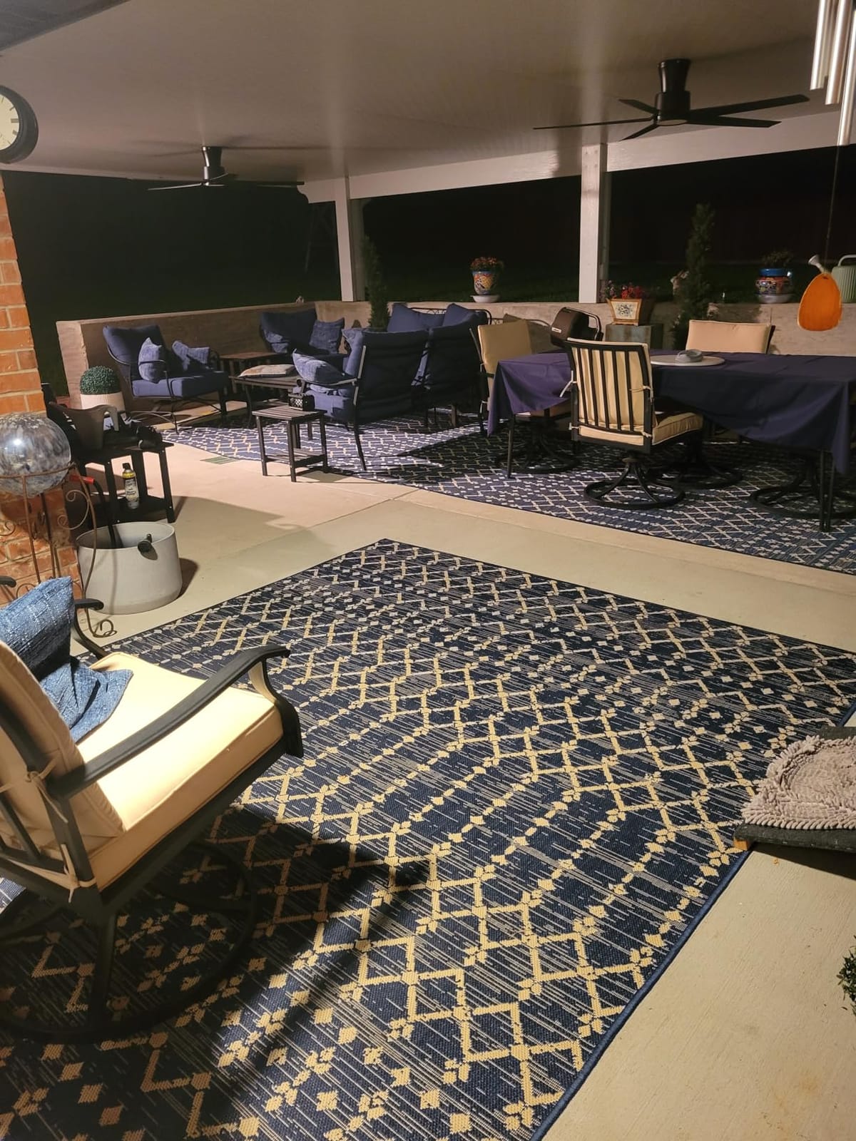 JONATHAN Y Moroccan Geometric Indoor Outdoor Area Rug 9X12 Black/Gray, Ourika Textured Weave for Backyard, Patio, Porch, Easy-Cleaning, High Traffic, Pet-Friendly, Non-Shedding (SMB108F-9) customer photo 1