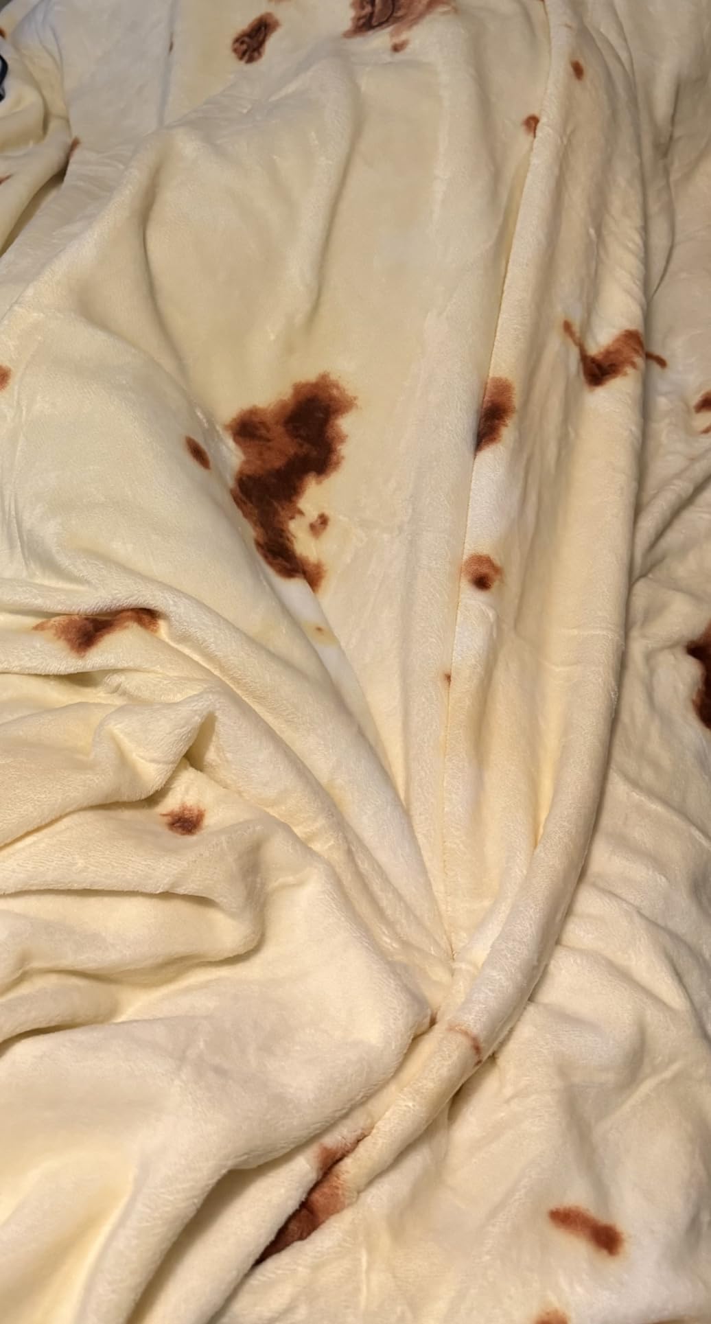 SeaRoomy Burrito Tortilla Blanket, Funny Food Throw Blanket, Round 47inches customer photo 2