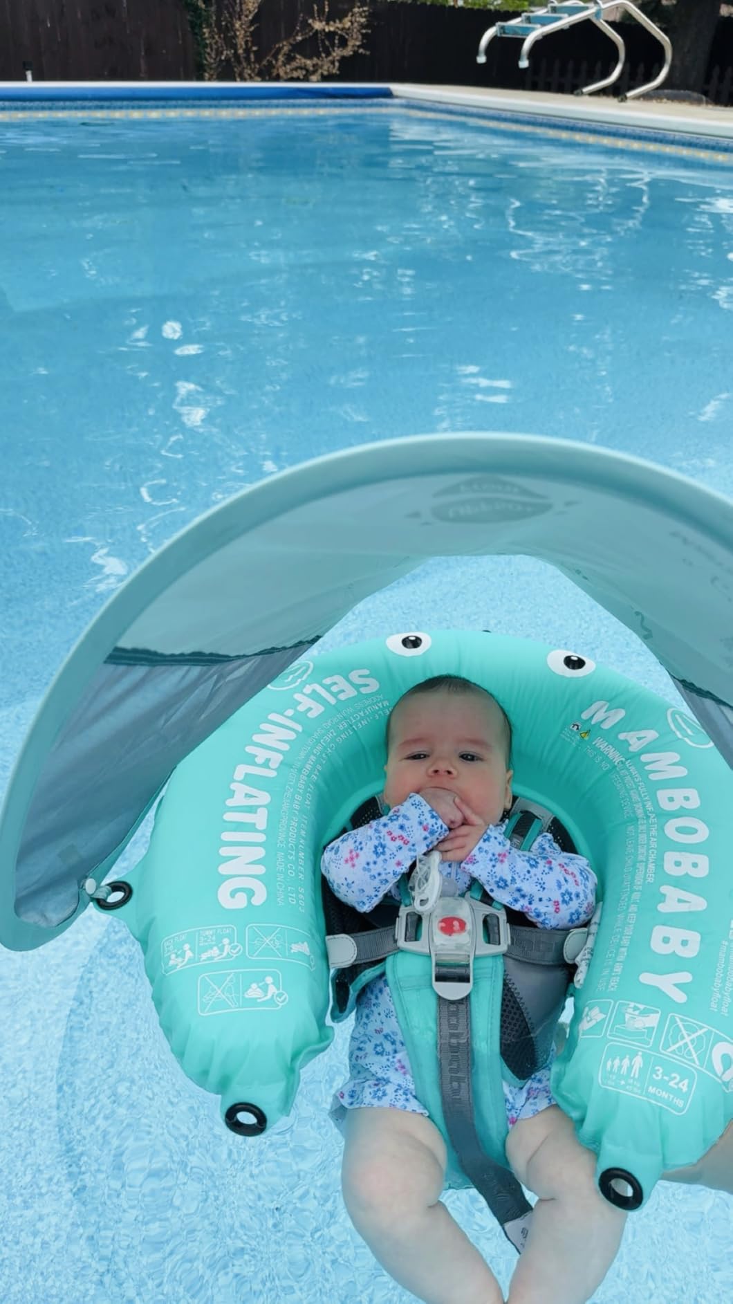 Mambobaby Float with Canopy, UPF 50+ Baby Swim Float customer photo 1
