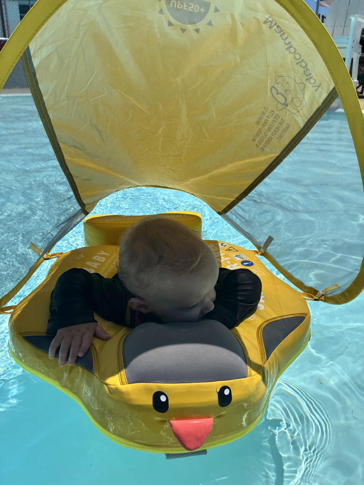 Mambobaby Float with Canopy, UPF 50+ Baby Swim Float customer photo 2