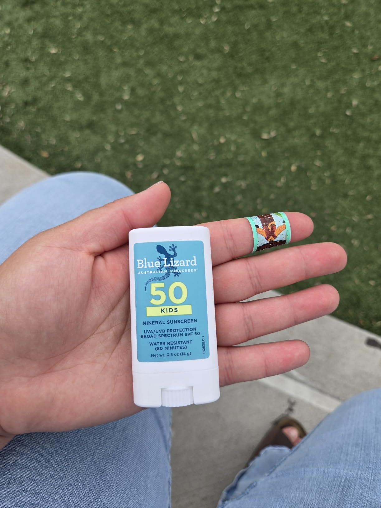 Blue Lizard Kids Mineral SPF 50 Sunscreen Stick, Zinc Oxide, 100% Mineral Actives, Developed for Kids’ Sensitive Skin, TSA-Friendly, Vegan, Paraben-free, Fragrance-Free, 0.5 oz customer photo 2
