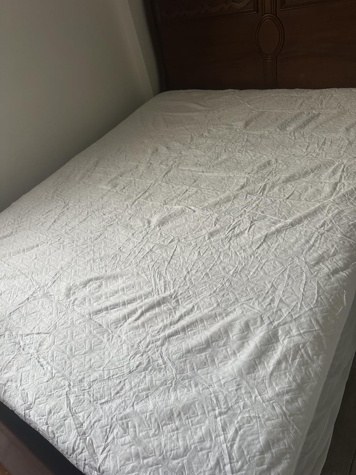 Premium King Size Mattress Protector Waterproof Cooling (White,78