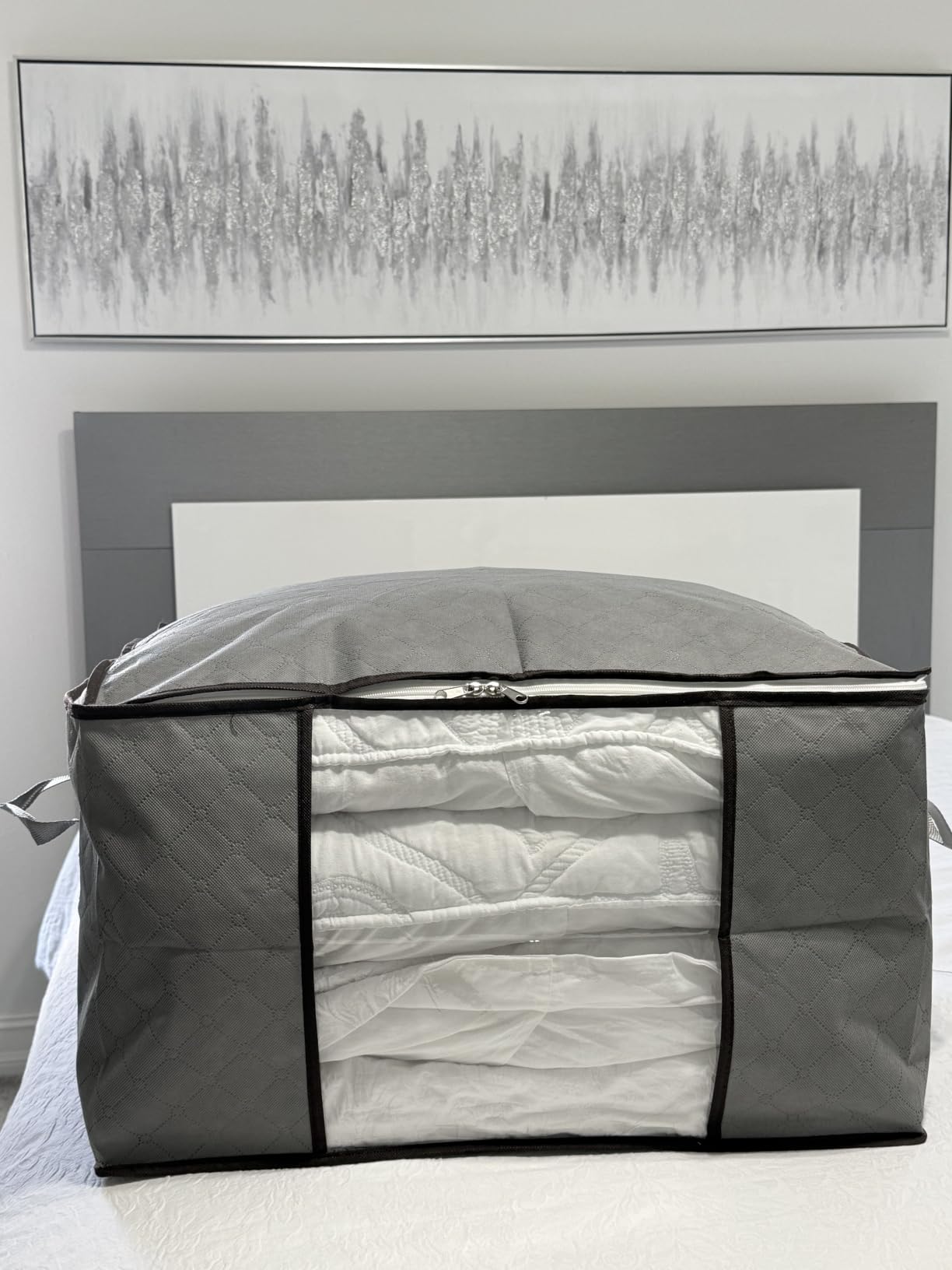 90L Large Storage Bags, 6 Pack Clothes Storage Bins Closet Organizers customer photo 1