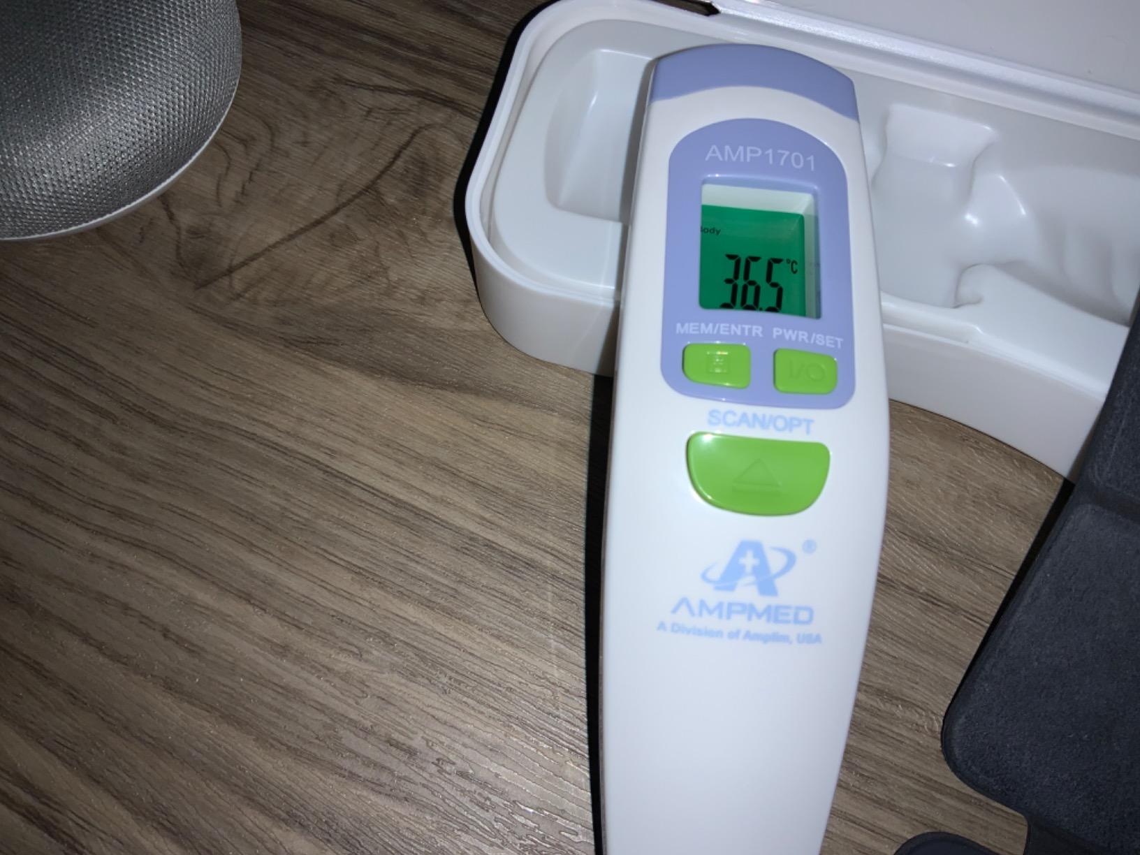 Ampmed Digital Infrared Forehead Thermometer for Adults & Kids Fever customer photo 1