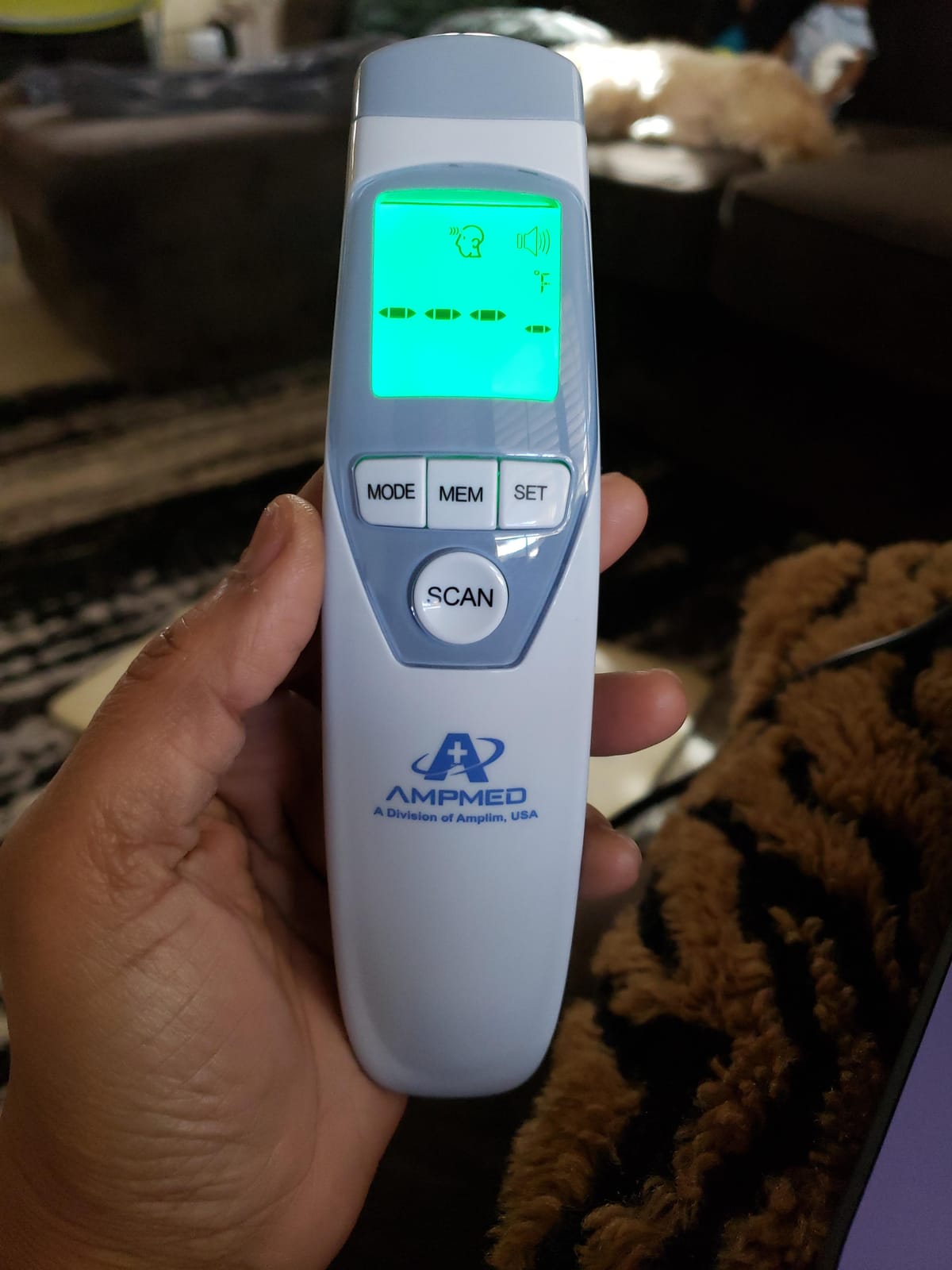 Ampmed Digital Infrared Forehead Thermometer for Adults & Kids Fever customer photo 2