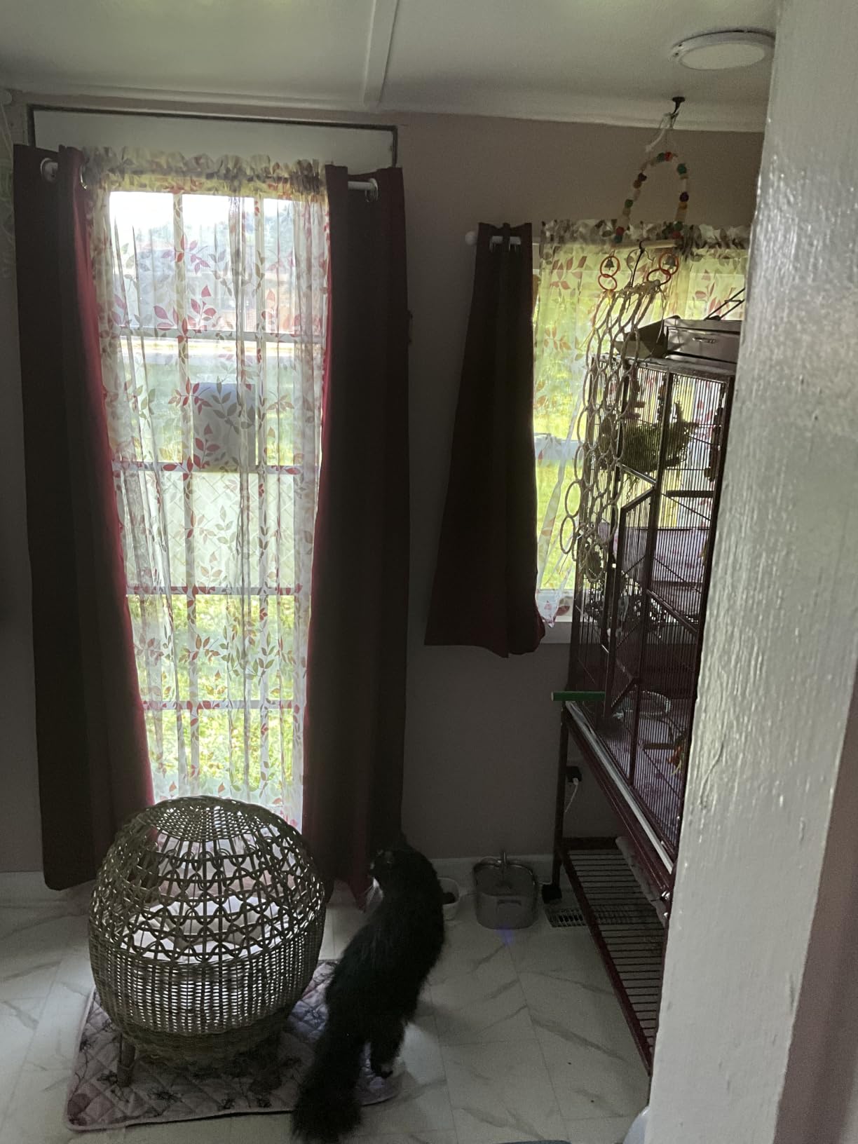 ChrisDowa Blackout Curtains for Bedroom and Living Room 63 Inches Long customer photo 2