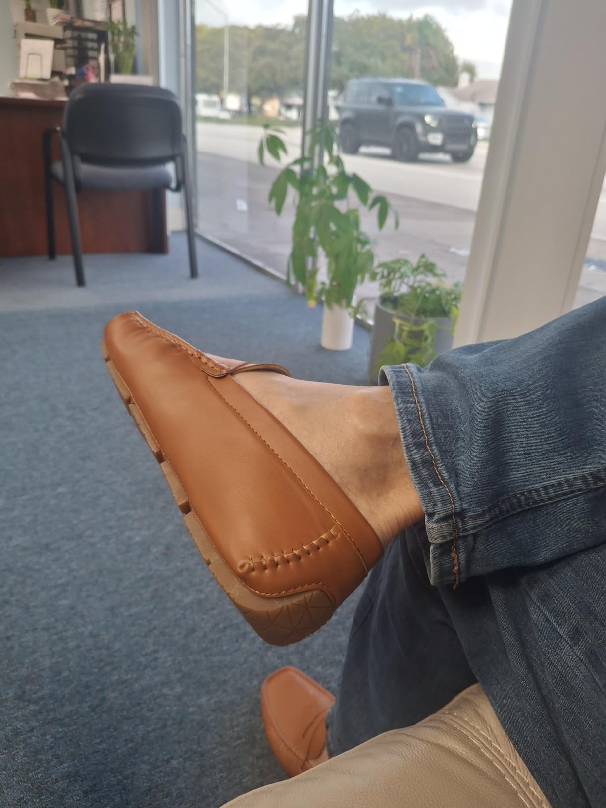 Jousen Men's Penny Loafers Casual Driving Slip On Shoes customer photo 2