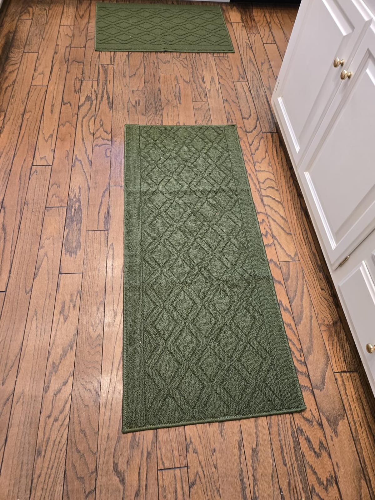 COSY HOMEER 48x20Inch/30X20Inch Kitchen Rug Mats,Grey customer photo 2