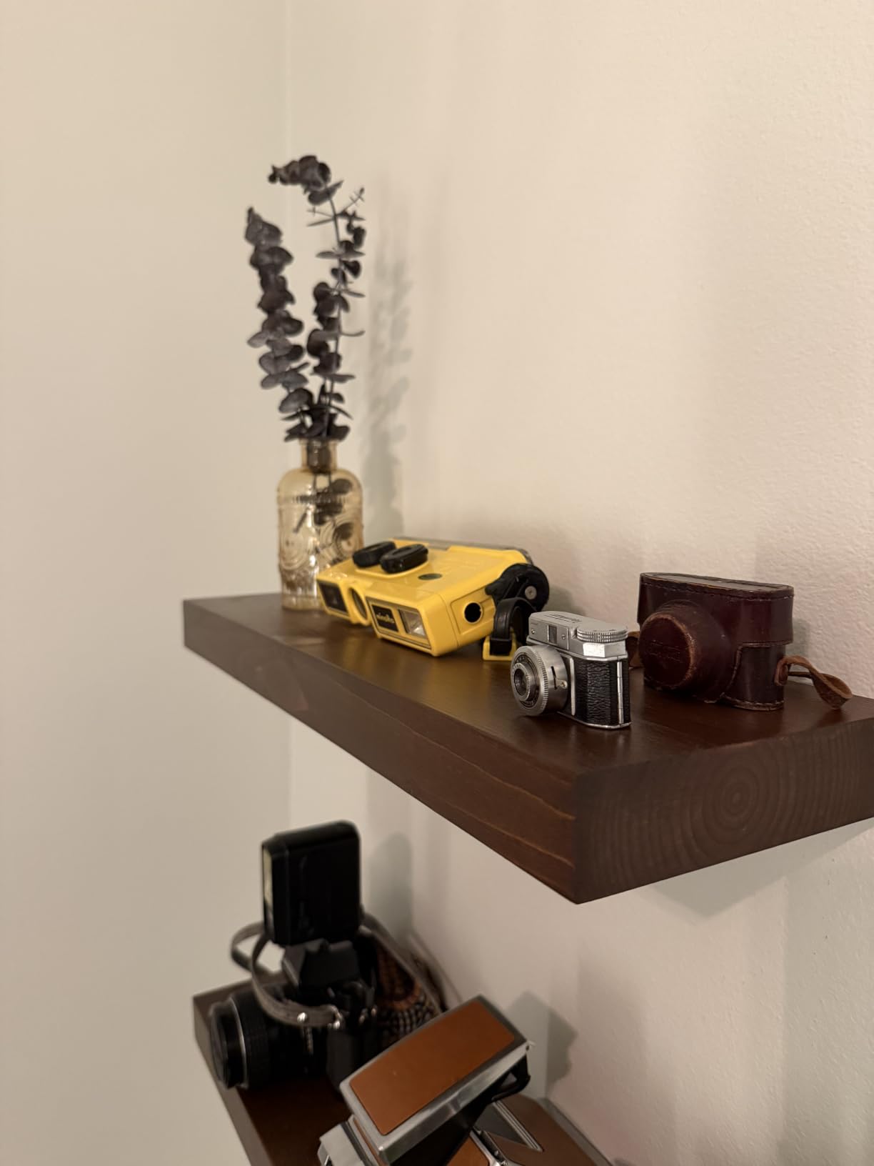 Homeforia 24 Inch Floating Shelves, High-End Solid Pine Wood, Set of 2 customer photo 2
