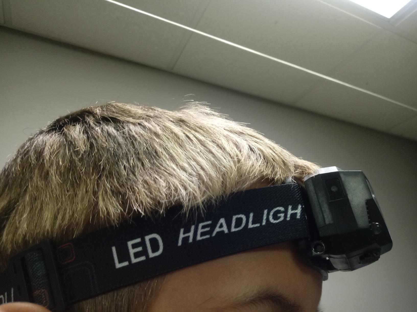 LHKNL Headlamp Flashlight, Lumen Bright Head Lamps LED Rechargeable Camping customer photo 2