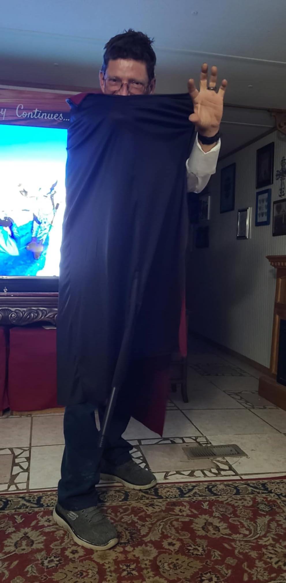 Spooktacular Creations Halloween Men Vampire Costume,Halloween Men's Vampire Cape, Dracula Costume Men customer photo 2