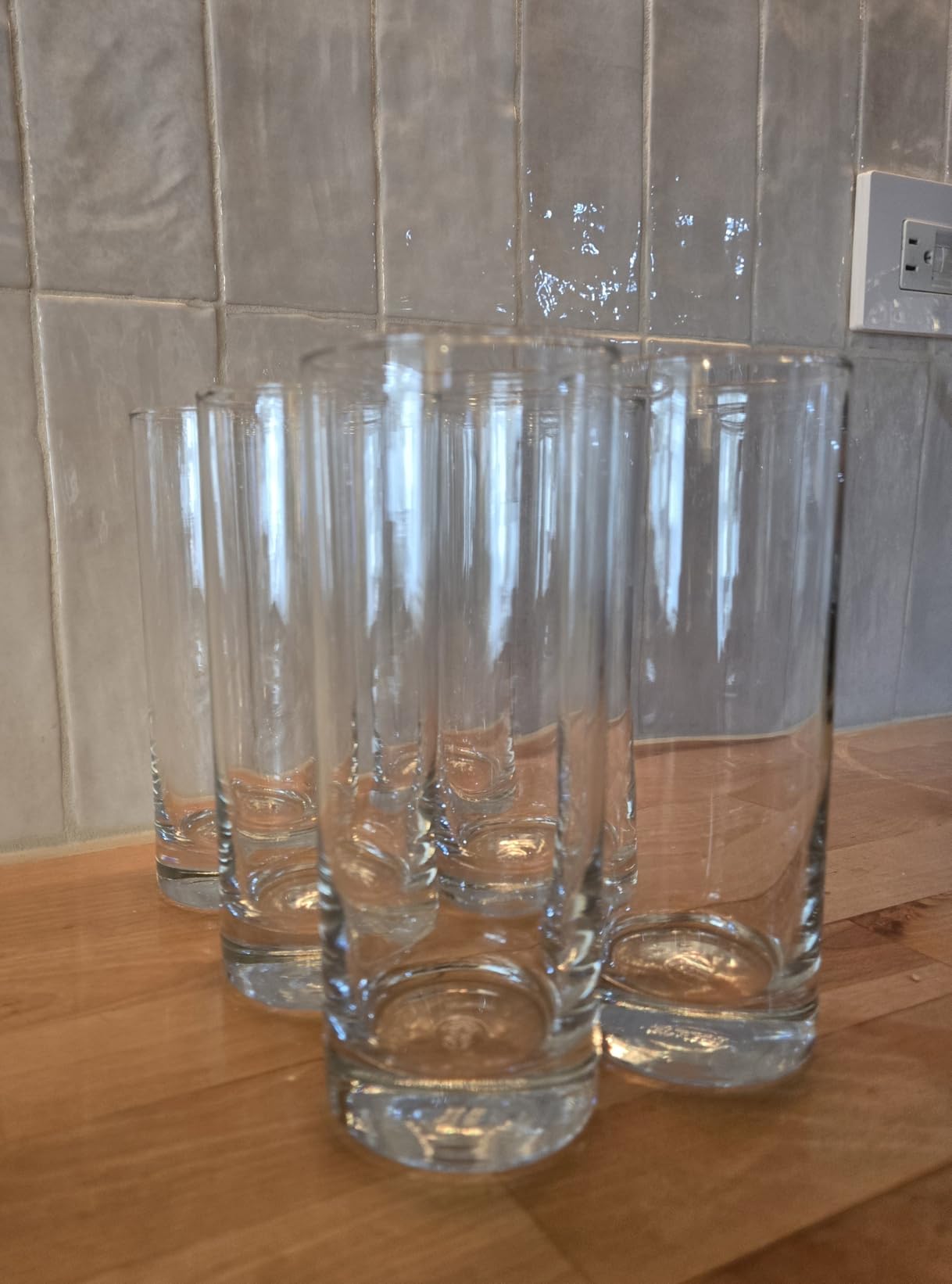 LEMONSODA Premium Highball Glass Set, Tom Collins Glasses 12oz Set of 6 customer photo 2