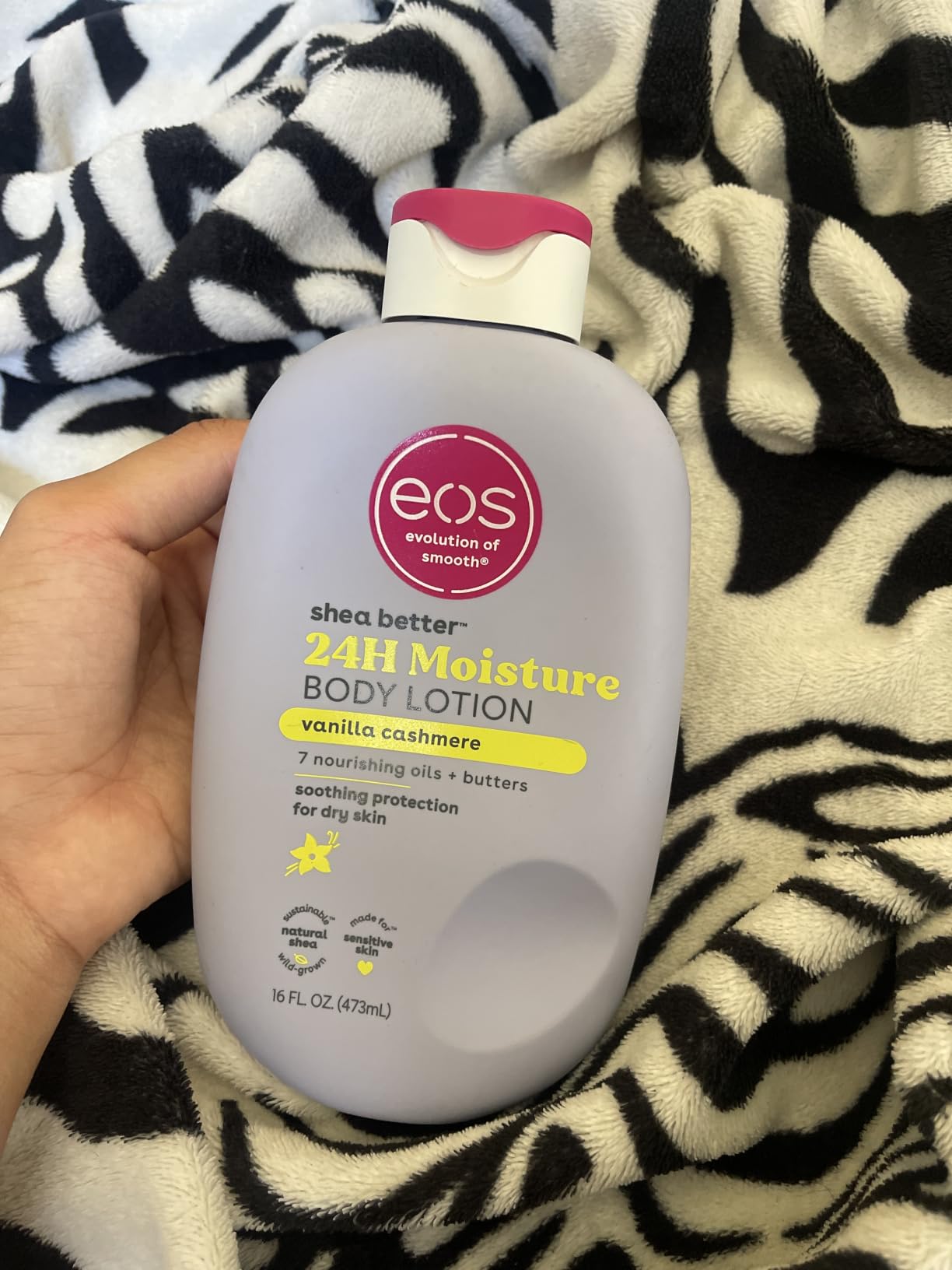 eos Shea Better Body Lotion- Vanilla Cashmere, 24-Hour Moisture, 16 fl oz customer photo 1