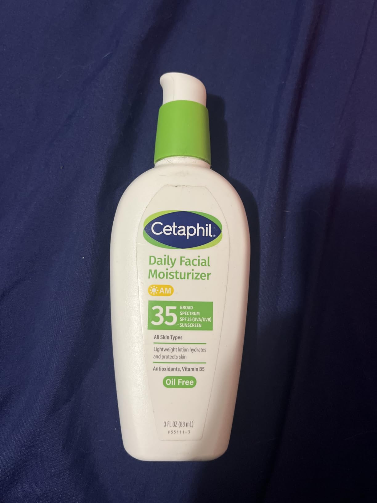 Cetaphil Daily Oil-Free Facial Moisturizer with Sunscreen, SPF 35, Fragrance Free, 3 fl oz (88 ml) customer photo 1