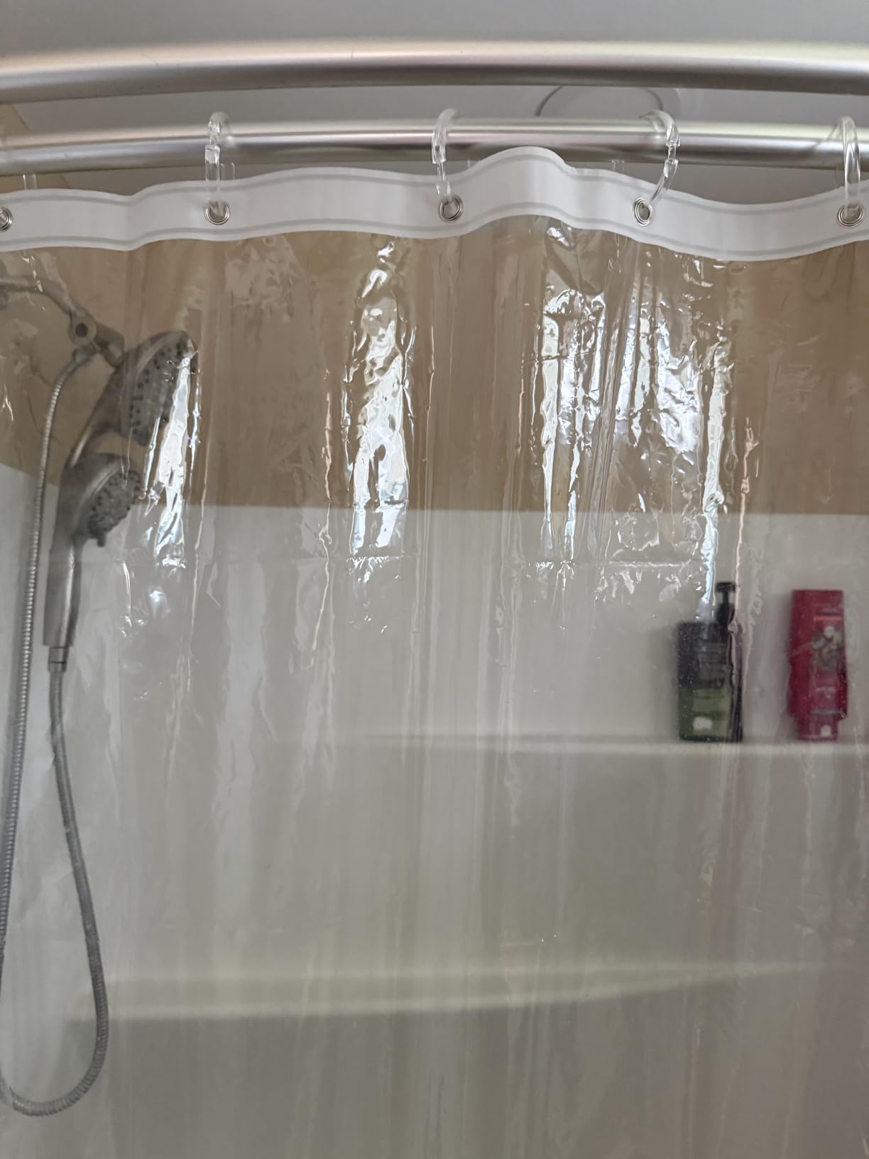Barossa Design Oeko-tex Certified Shower Curtain Liner Standard Size, Clear customer photo 2