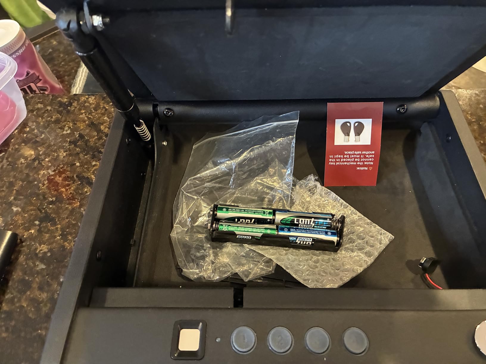 awesafe Biometric Gun Safe, Quick Access Pistol Safe with Digital PIN Key customer photo 2