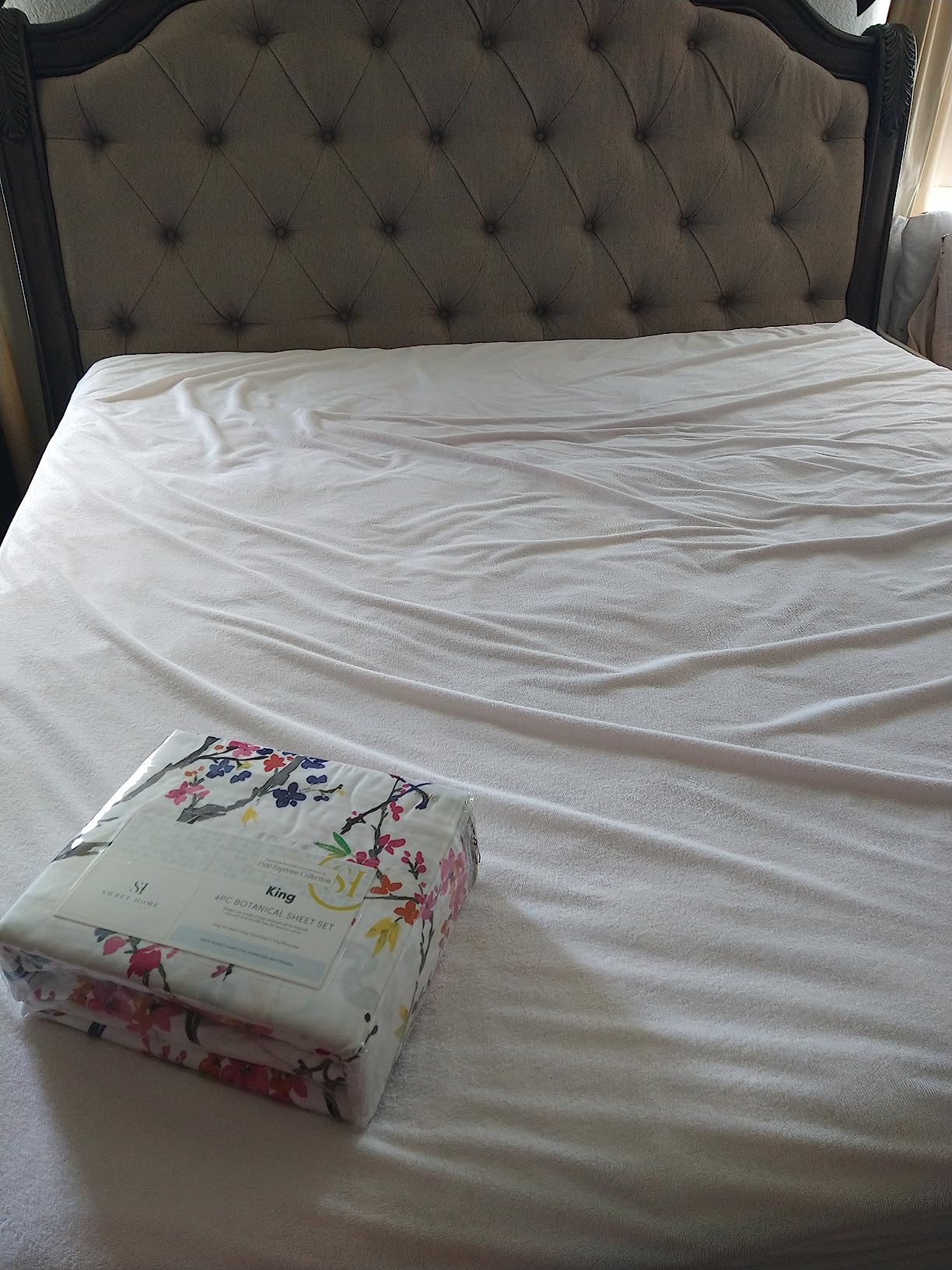 1500 Supreme Collection Extra Deep Pocket Sheets Set - Luxury Soft Bed Sheets, Wrinkle Free, Bedding, Over 40 Colors, 21 inch Extra Deep Pocket, Queen, White customer photo 2