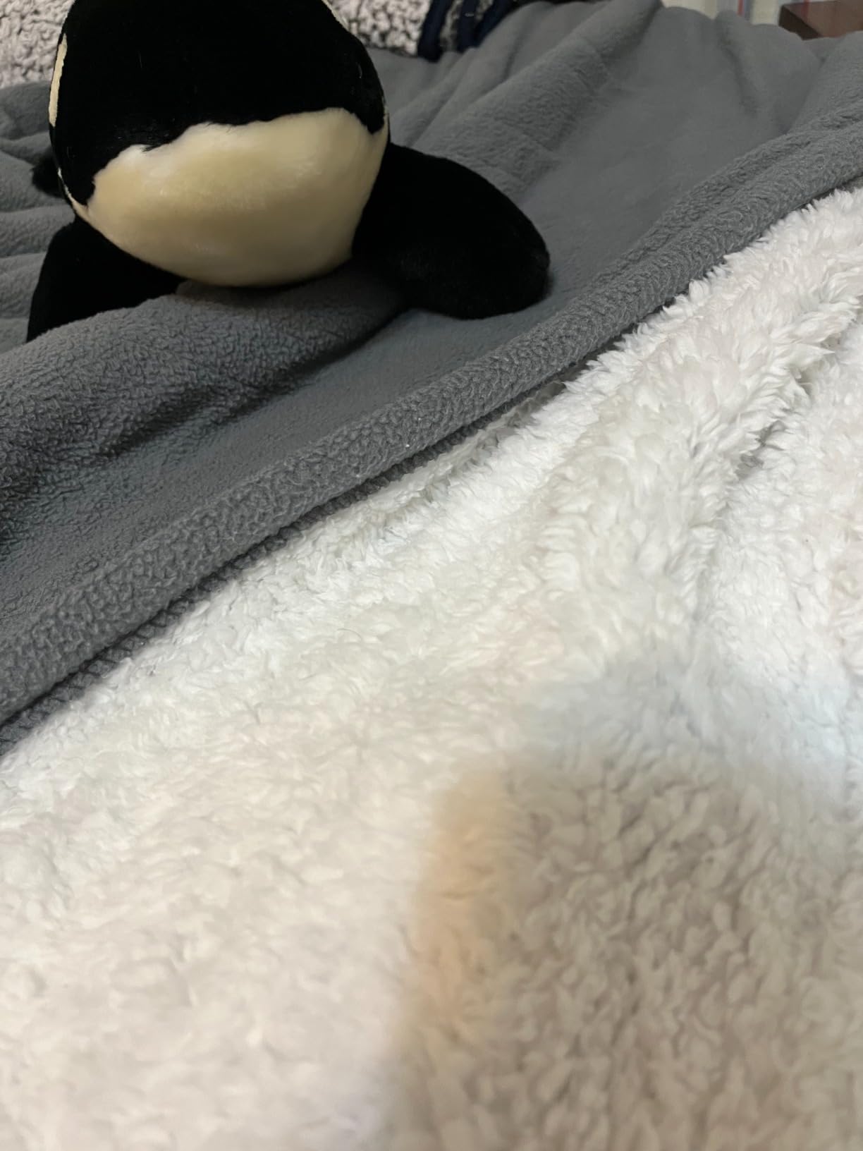 Serta Heated Electric Throw - Reversible Fleece Heating Blanket,Creme White customer photo 1