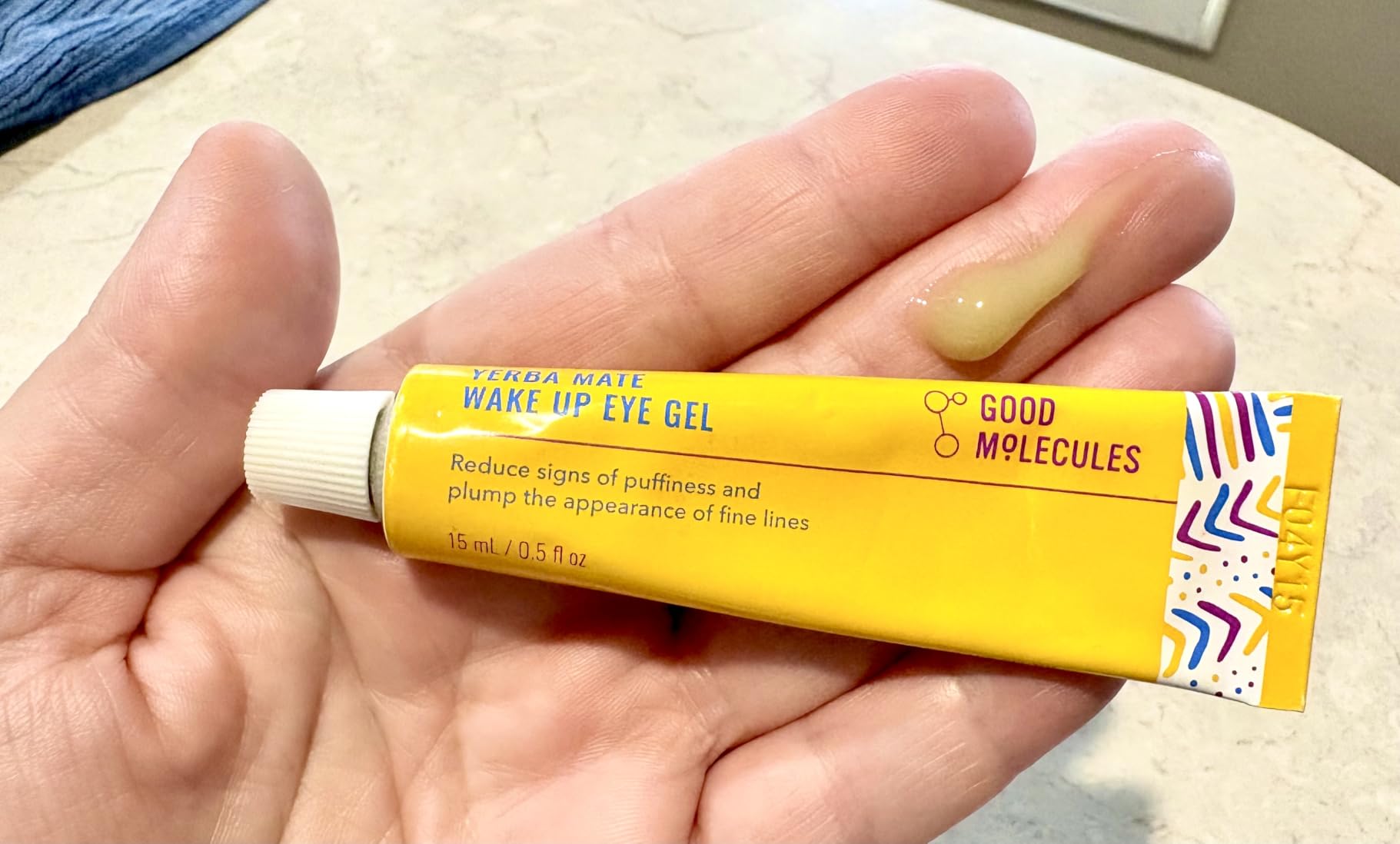 Good Molecules Yerba Mate Wake Up Eye Gel, Caffeine Under Eye Cream, 15 ml customer photo 1
