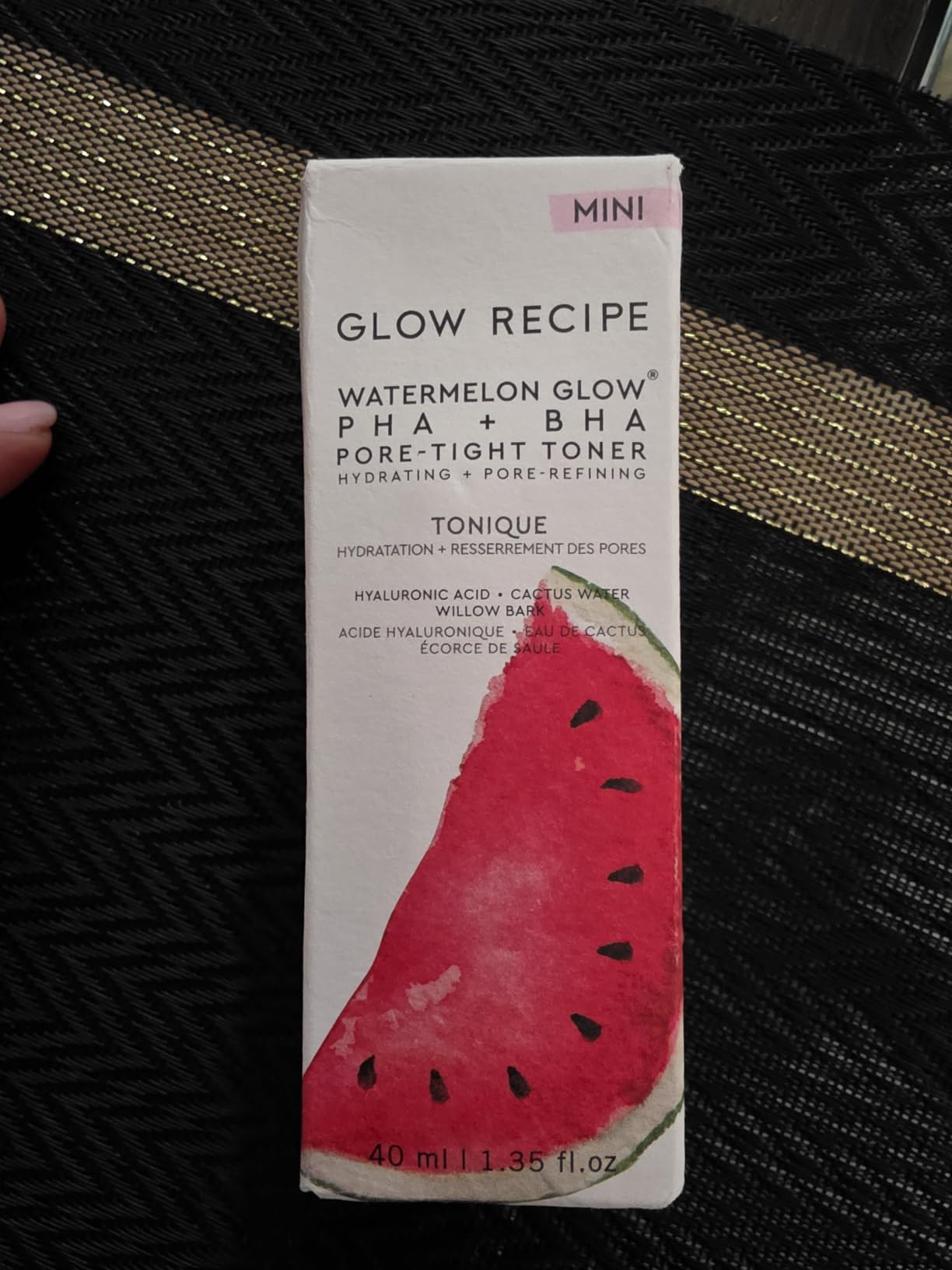 Glow Recipe PHA + BHA Face Toner, Korean Exfoliating Toner for Pores, Gentle Chemical Exfoliant + Hydrating Toner, Watermelon, Cactus Water + Glycerin (40ml) customer photo 1