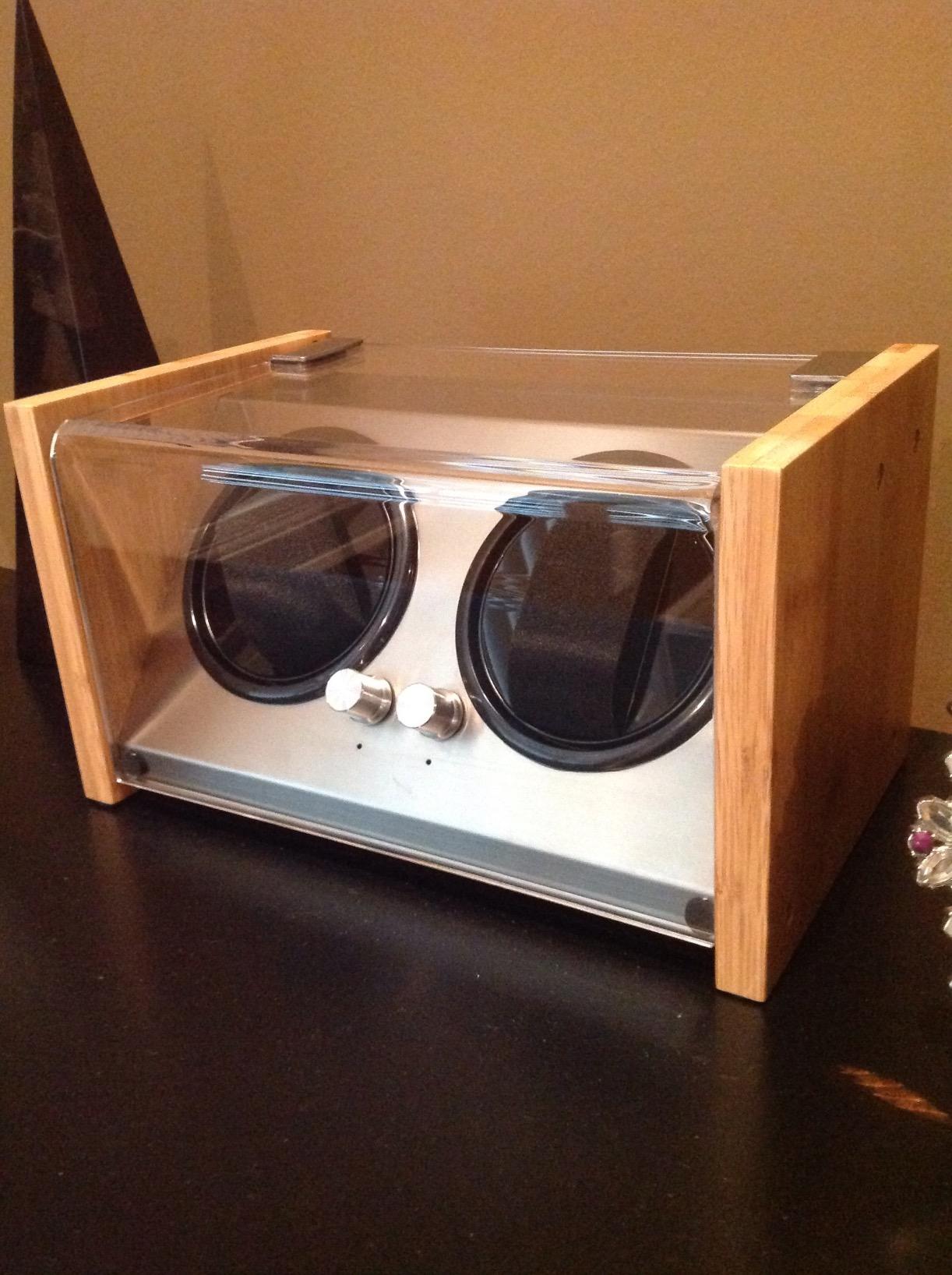 Watch Winder Smith Bamboo Single/Dual Watch Winder for Automatic Watches customer photo 2
