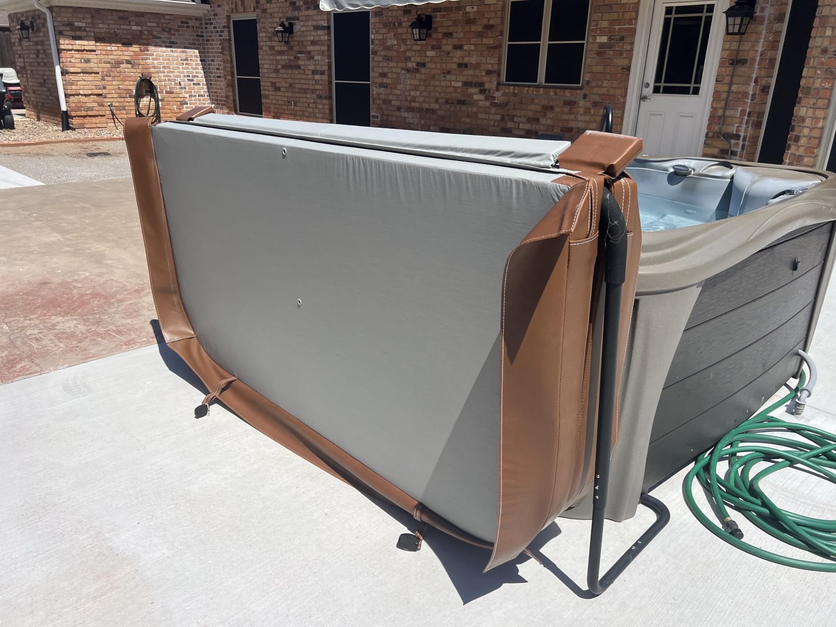 MySpaCover Custom-Made Hot Tub and Spa Cover Replacement | High-Density EPS Foam Insulation | HydroTex 600D or Marine Vinyl | Any Shape and Size up to 96 x 96 in. | 5-Year Warranty customer photo 1