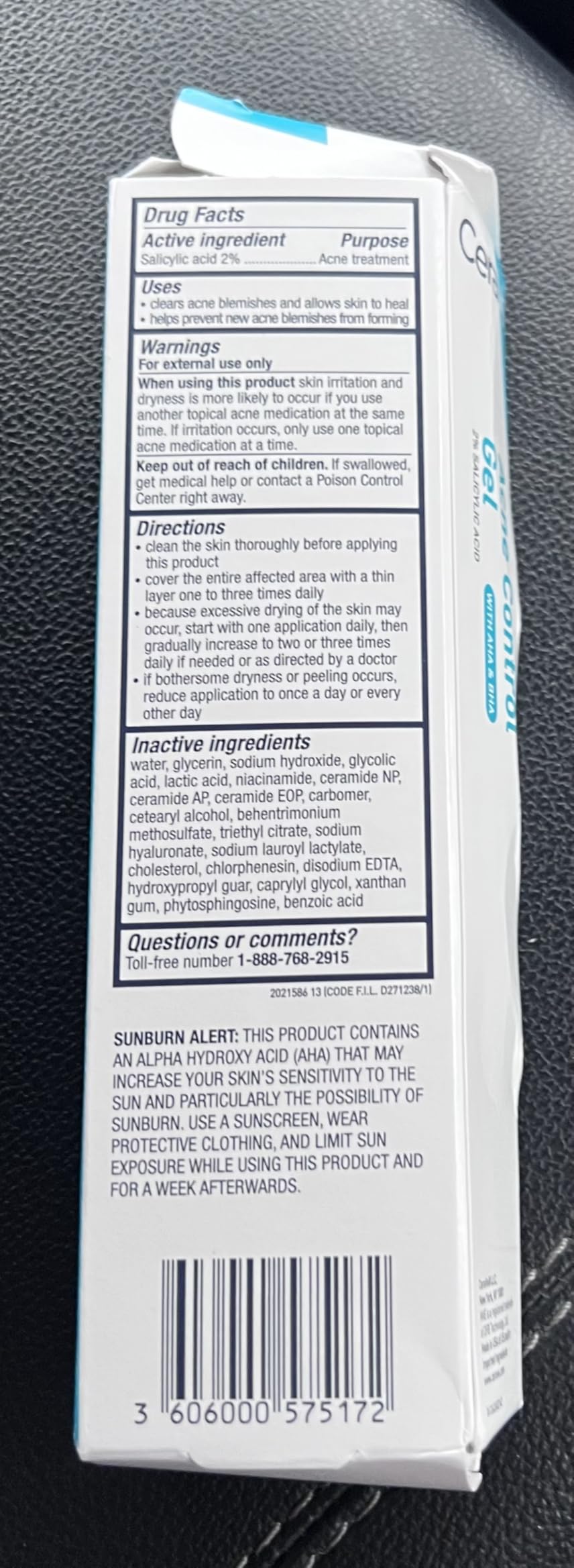 CeraVe Acne Control Gel, Salicylic & Glycolic Acid Face Treatment, 1.35oz customer photo 1