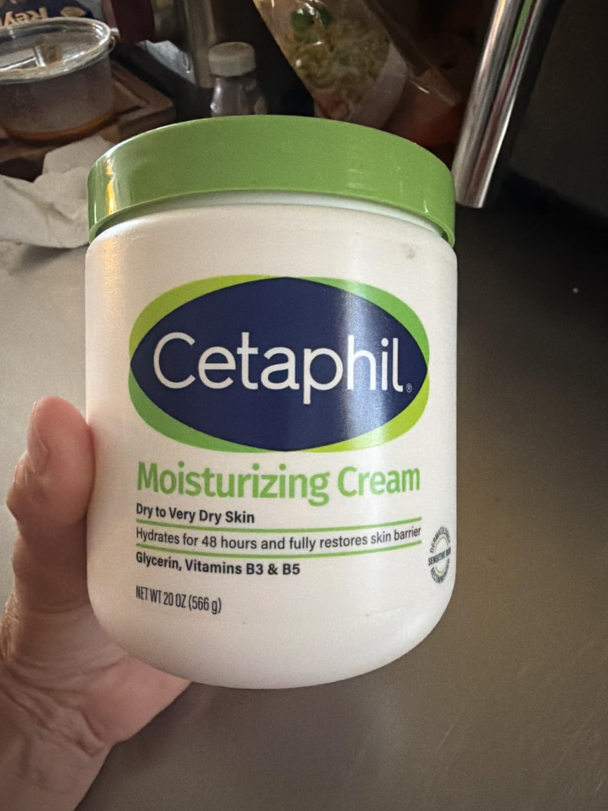 Cetaphil Moisturizing Cream, Face & Body, Sensitive Dry Skin, 8.8oz customer photo 1