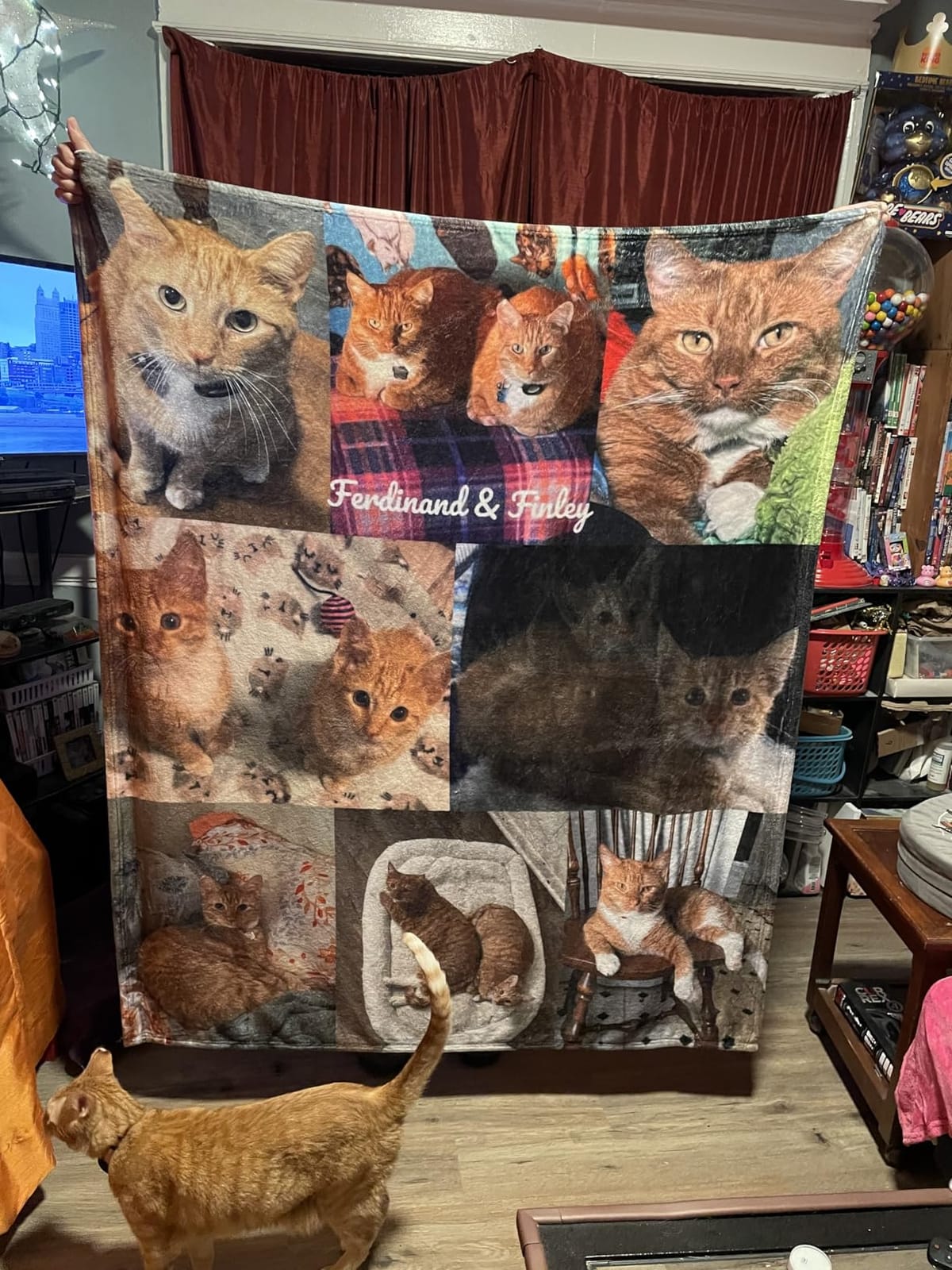 QETXVI Custom Blanket with Photos Text Customized Blanket Personalized Flannel Throw Blankets for Adult Kid Birthday Christmas Halloween Fathers Mothers Valentines Gift - 50