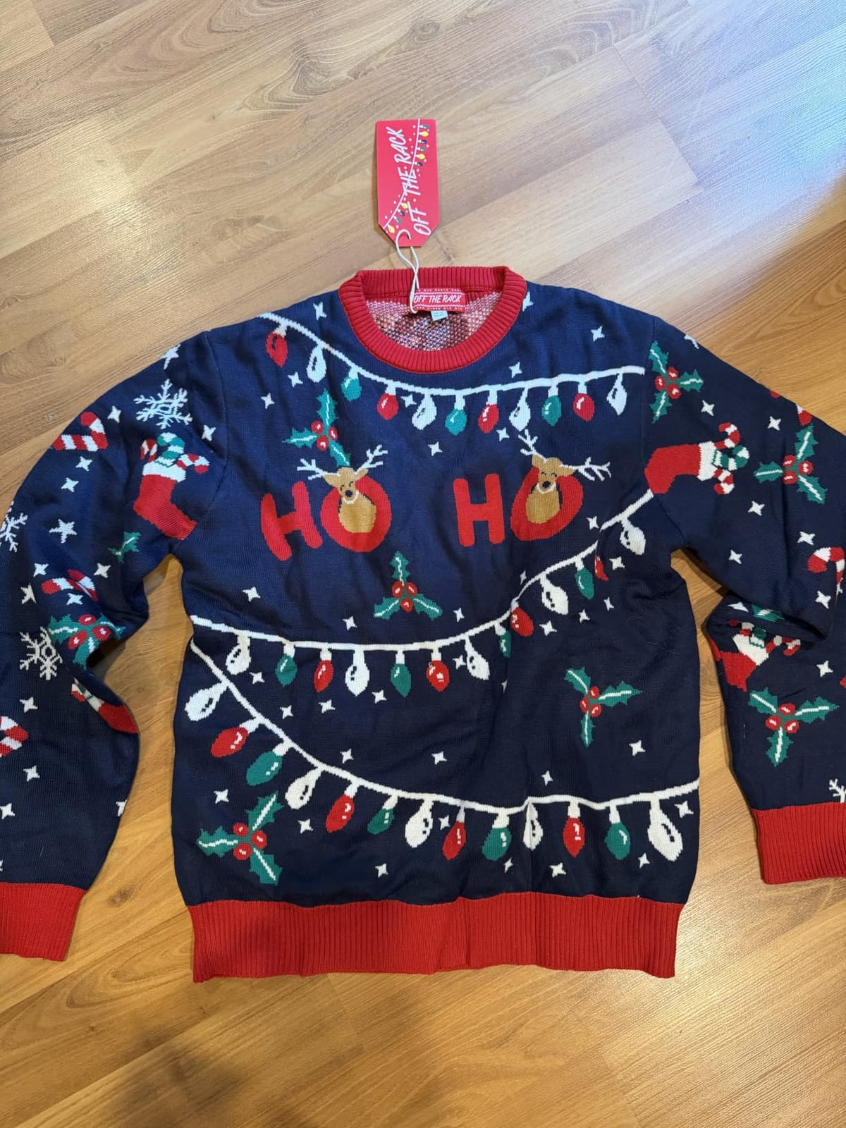 Light Up Ugly Christmas Sweater for Men,LED Funny Xmas Pullover for Party customer photo 1